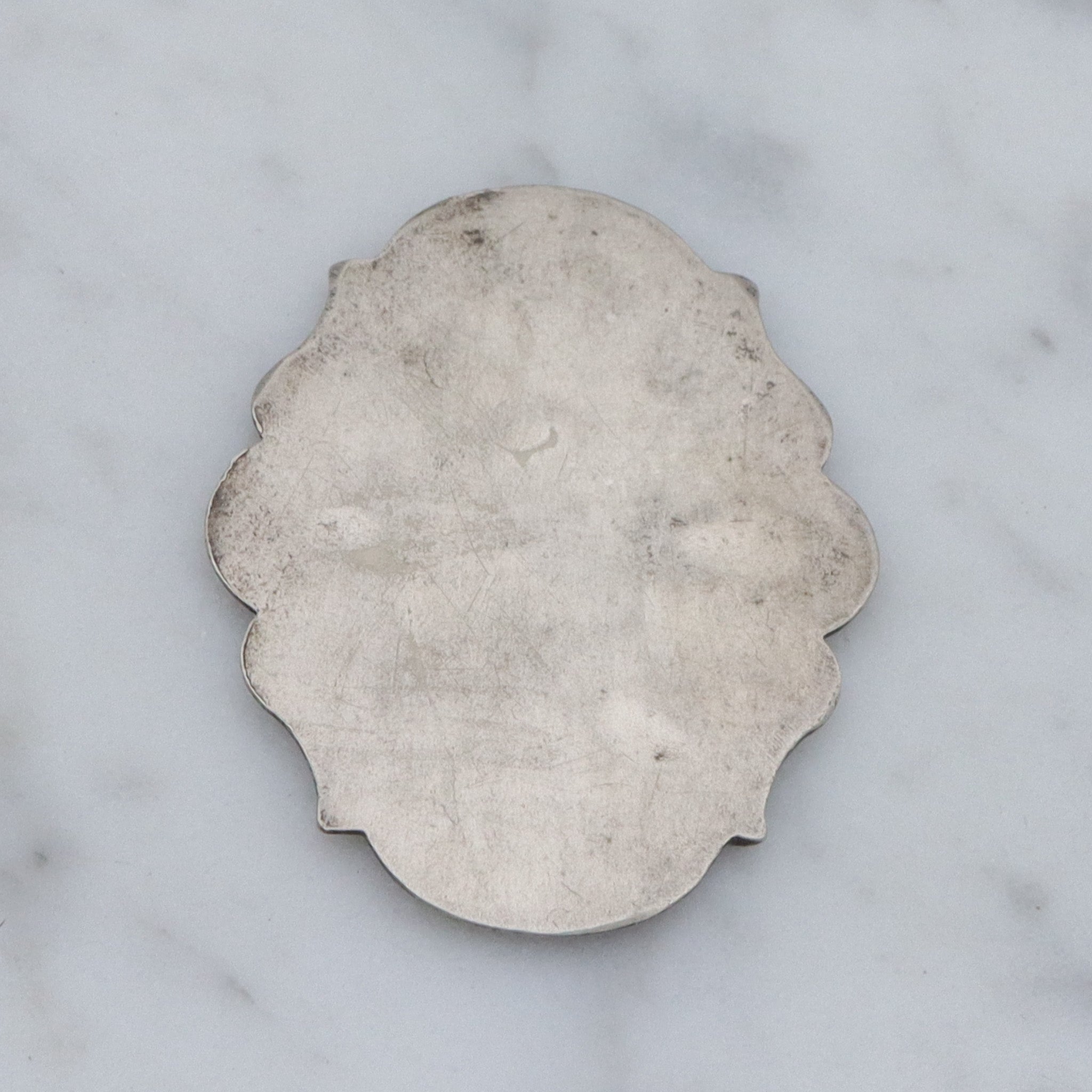 Antique Art Nouveau silver plated department store charge coin