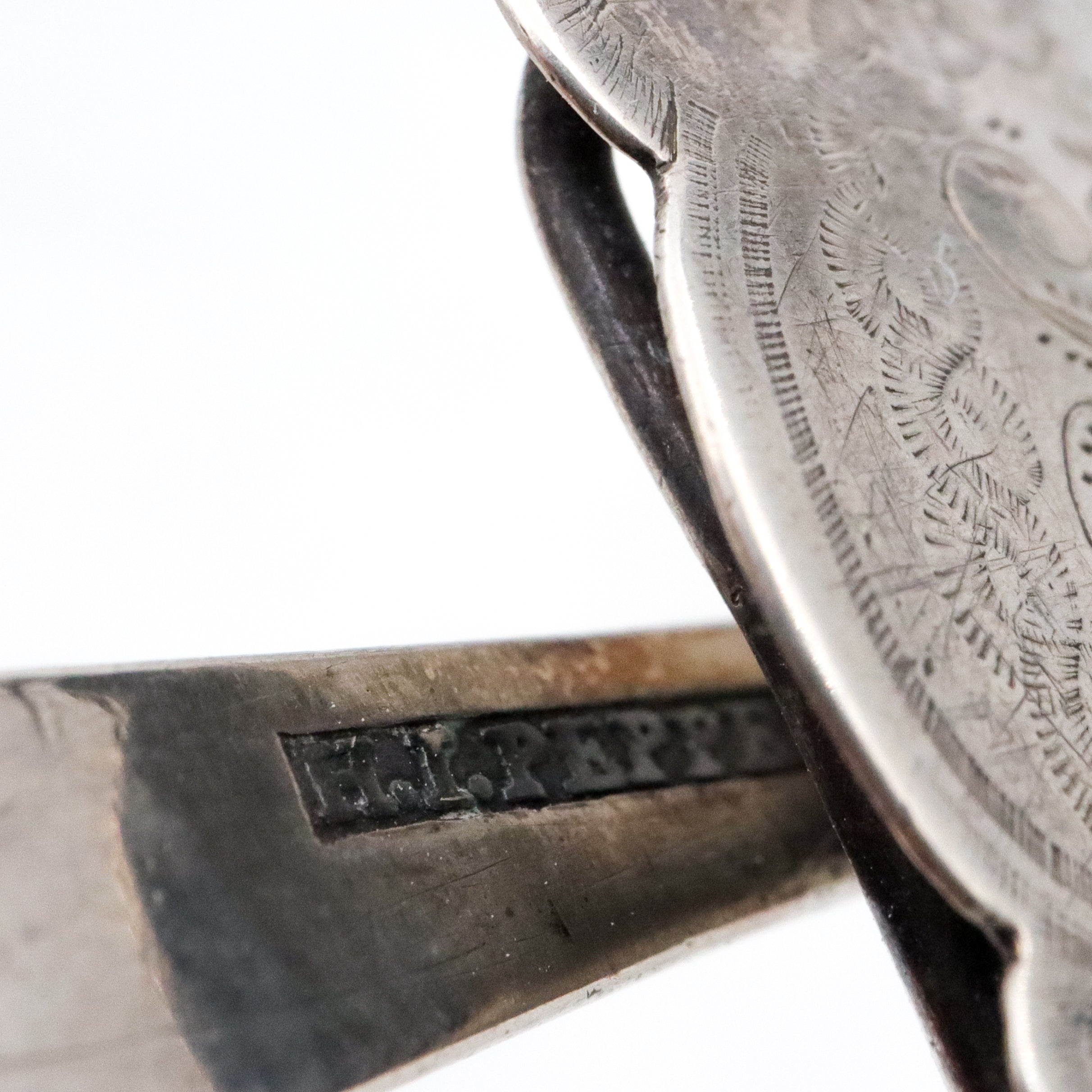 Henry I. Pepper 19th century coin silver chatelain clip