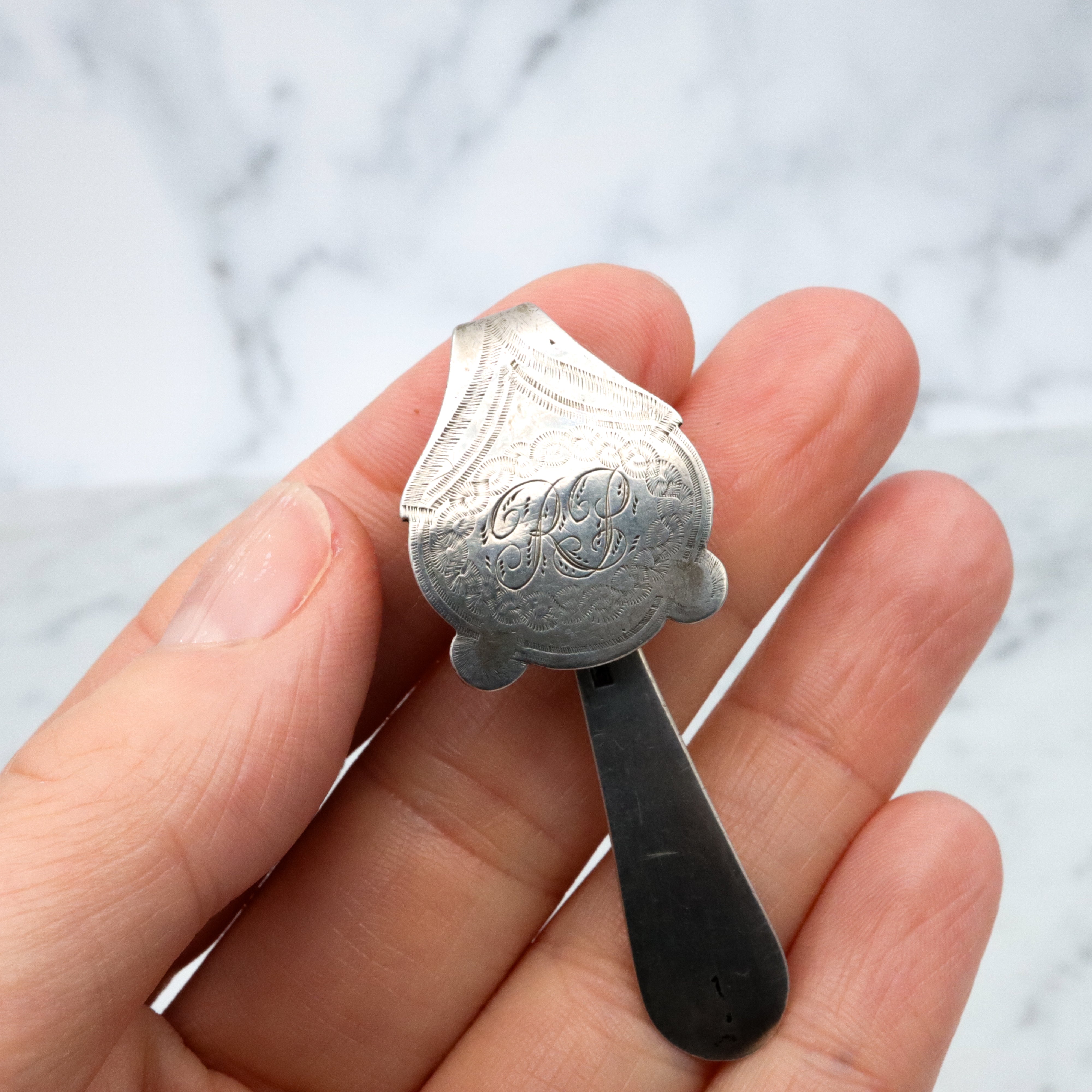 Henry I. Pepper 19th century coin silver chatelain clip