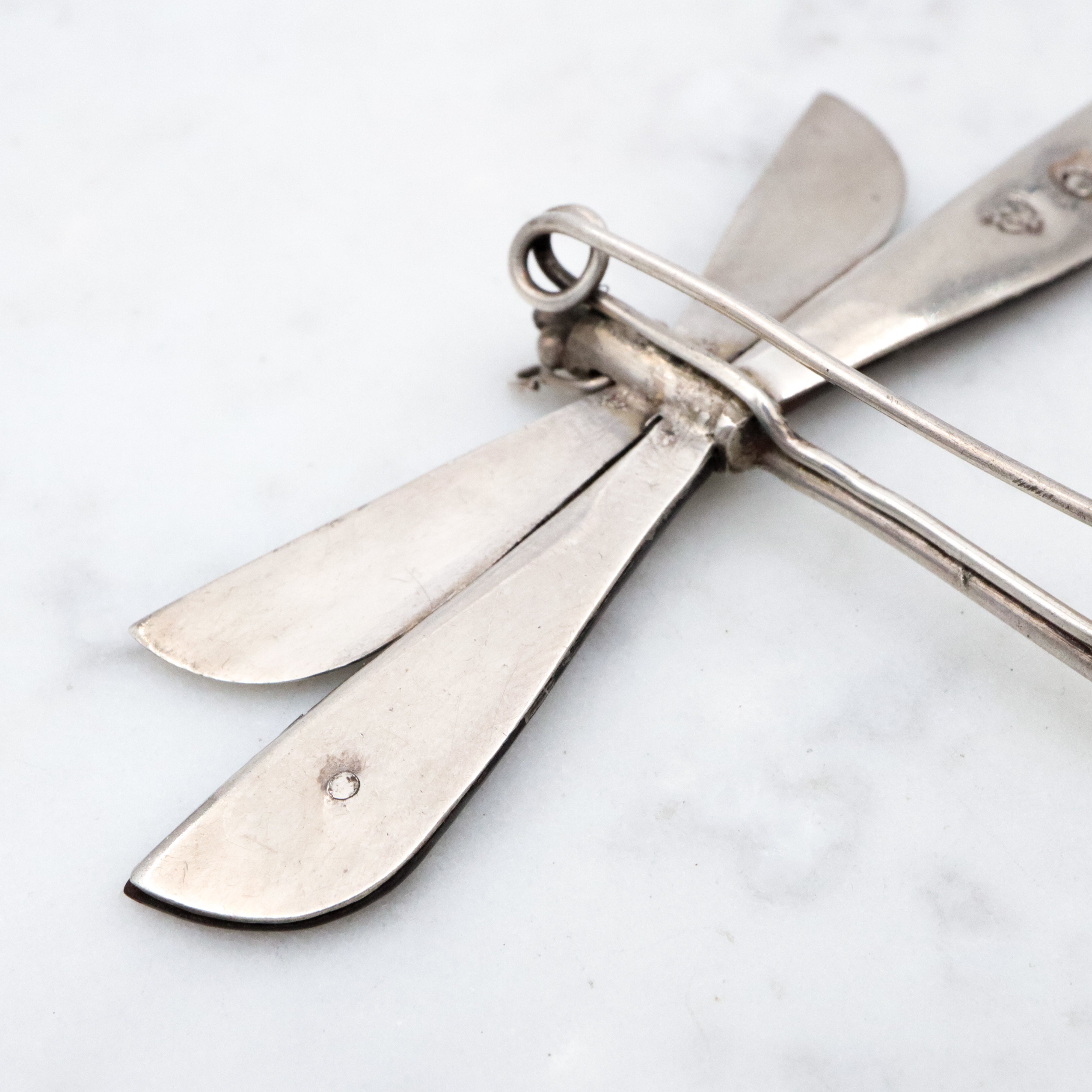 1950s William Spratling Taxco sterling dragonfly brooch