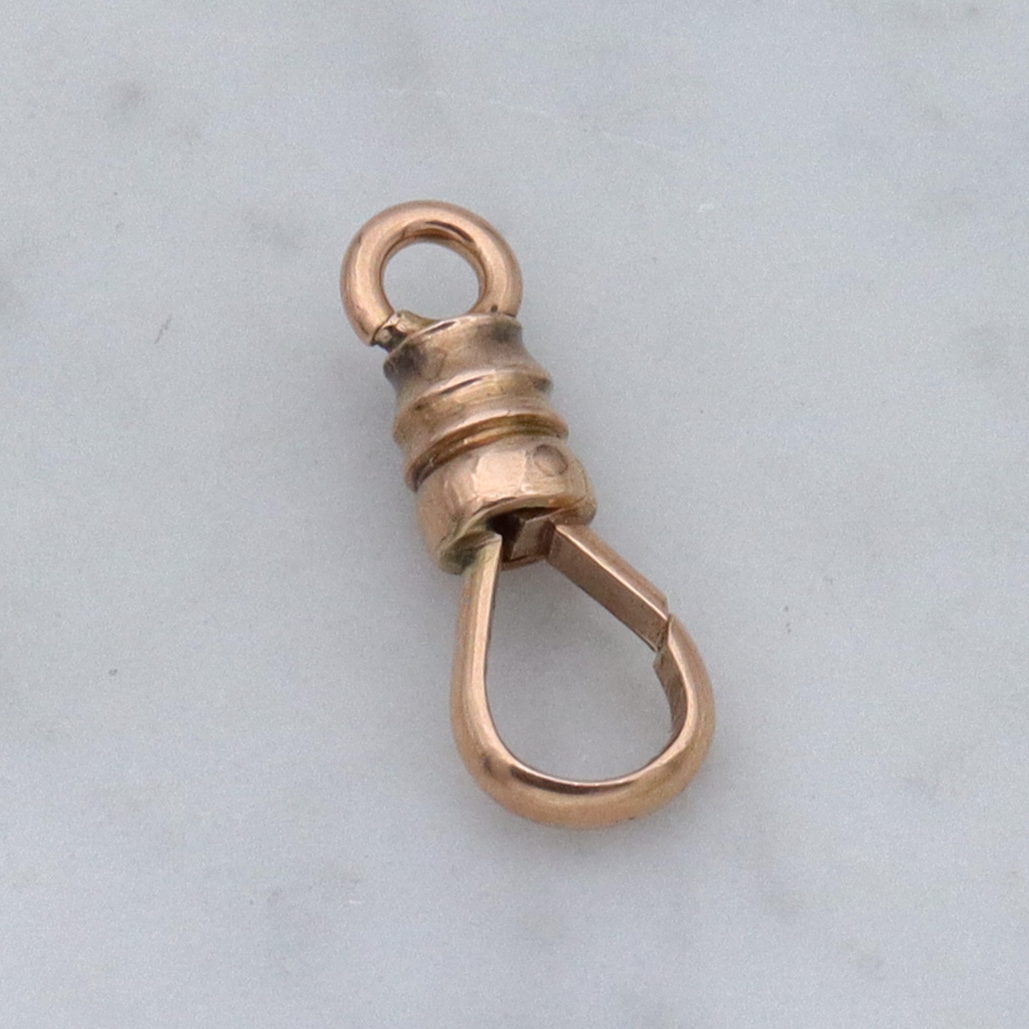 Antique Victorian 14k gold small dog clip clasp