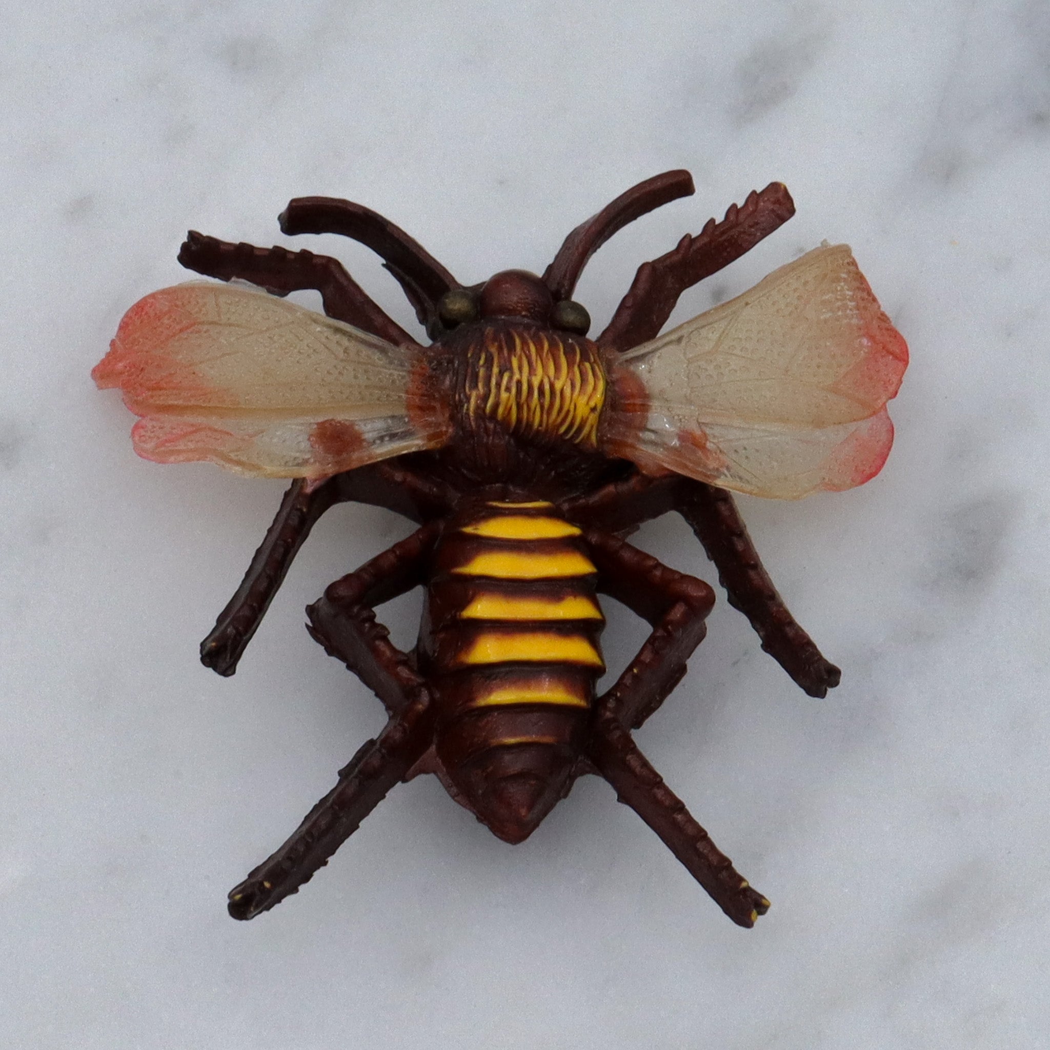 Vintage Mid Century celluloid bee bug brooch