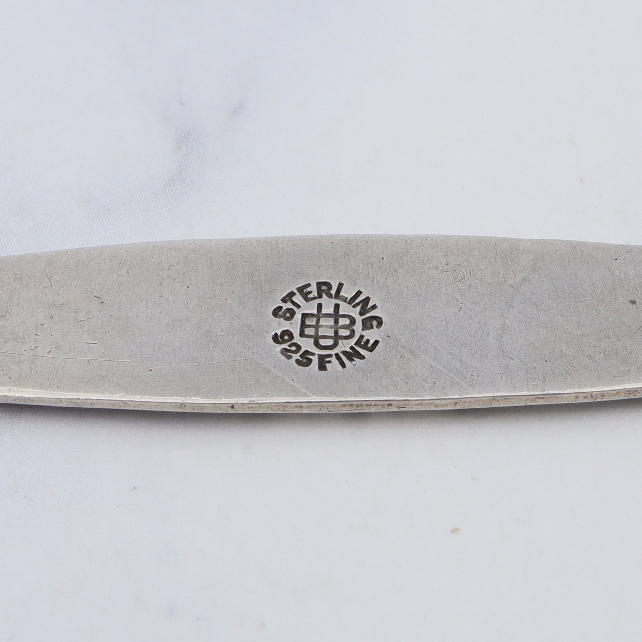 Vintage Unger Brothers art nouveau sterling bar pin/brooch