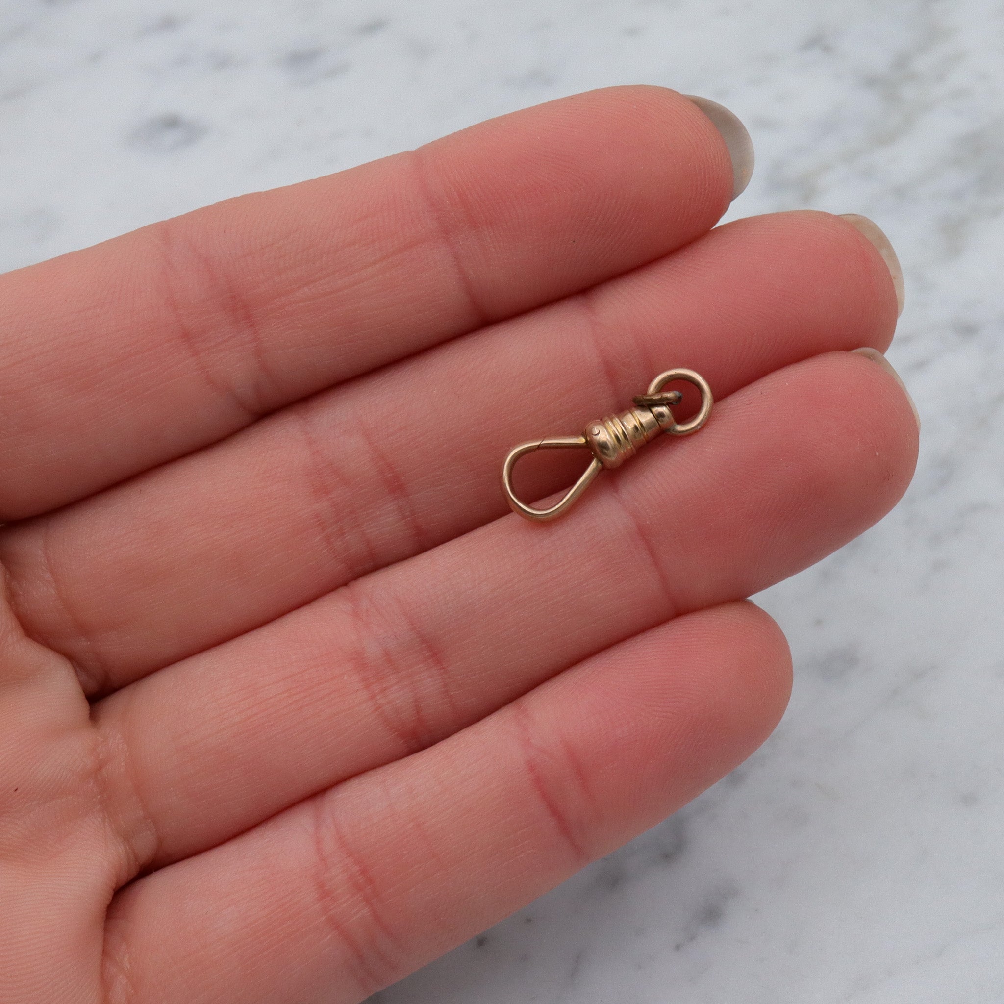 Antique Victorian 10k gold dog clip clasp