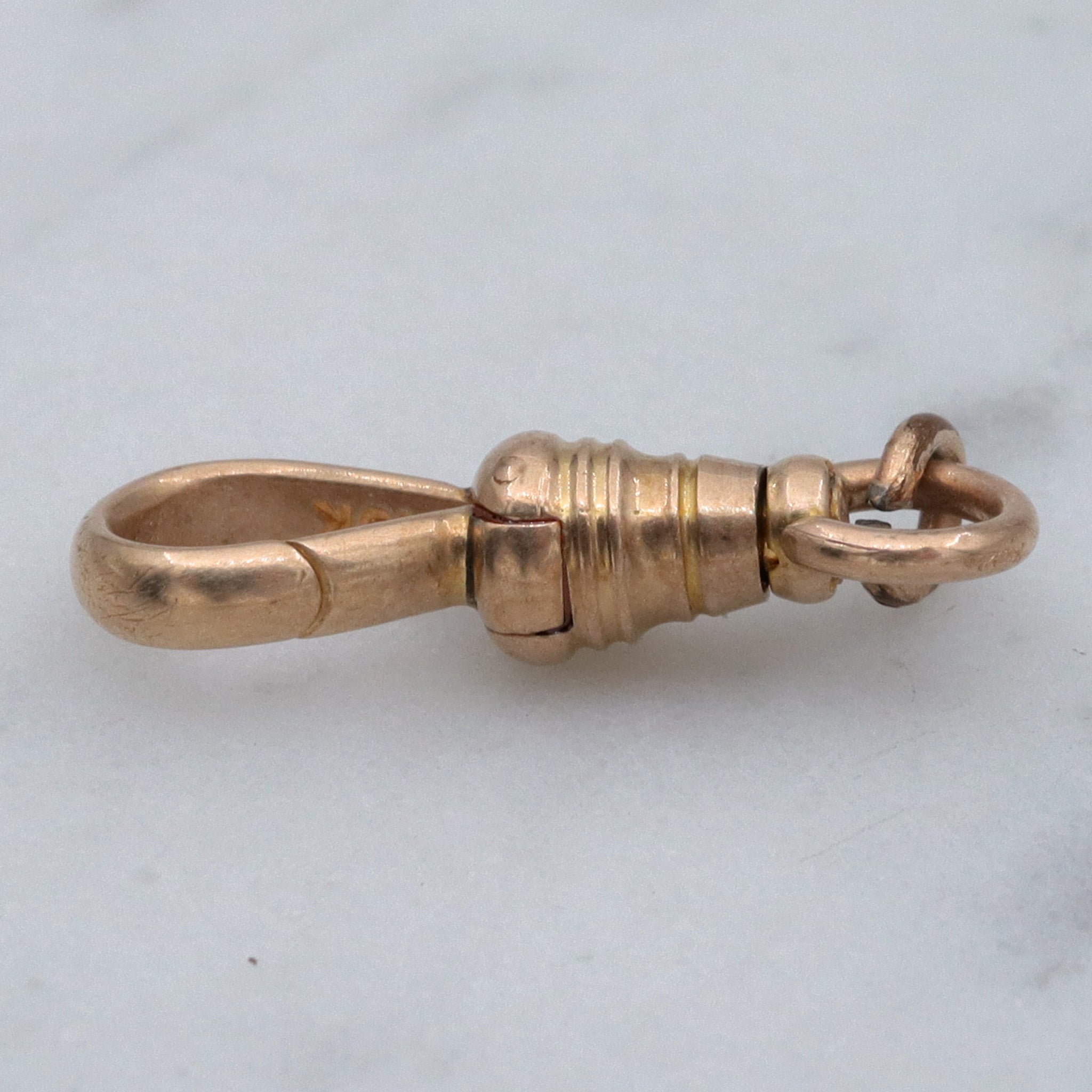 Antique Victorian 10k gold dog clip clasp