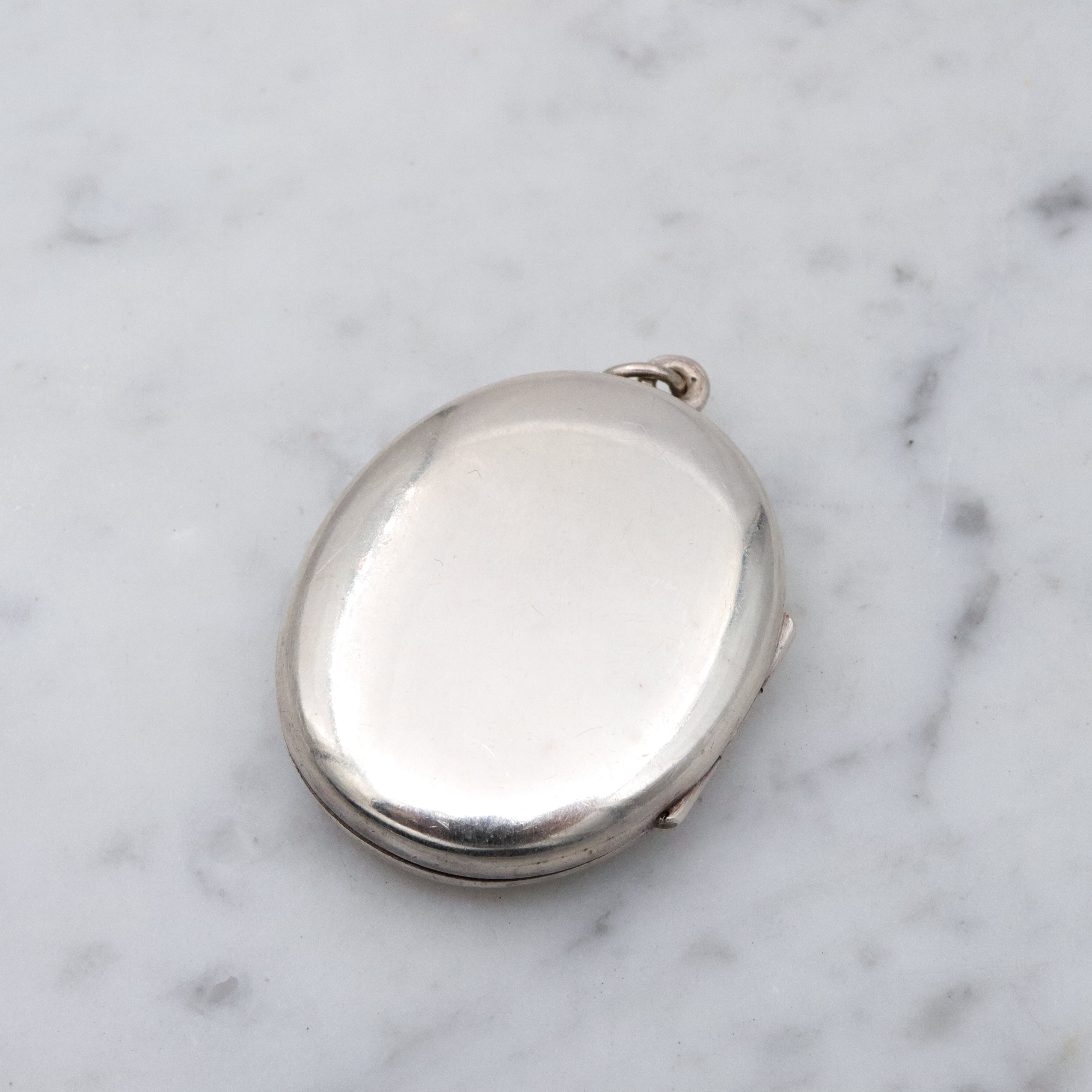 Antique Victorian sterling anchor locket pendant