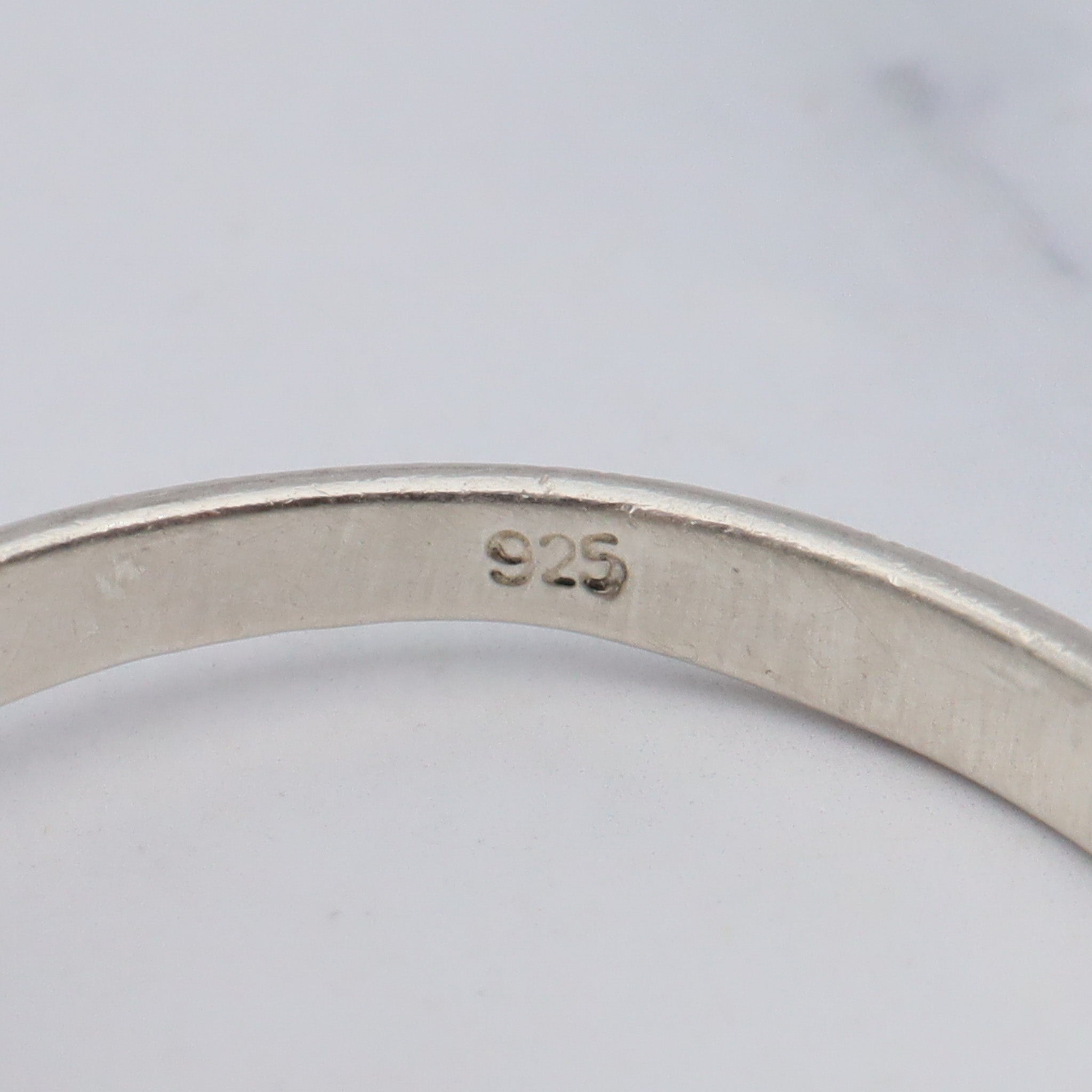 Vintage sterling silver cat ring, sz 9