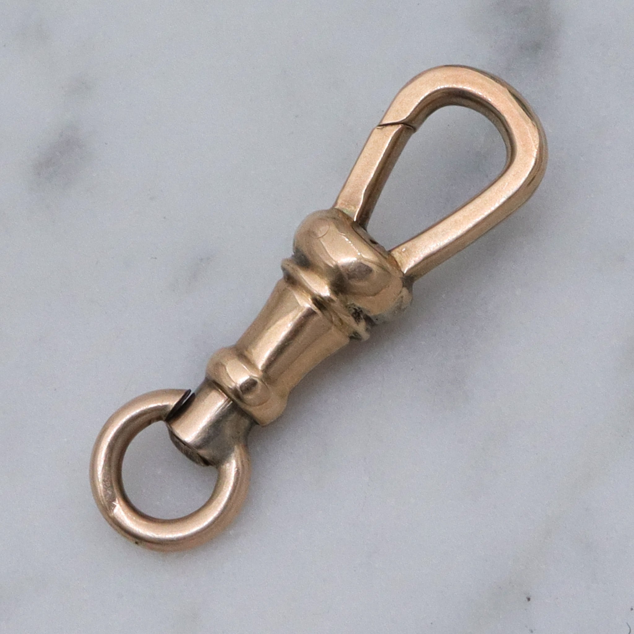 Large Antique Victorian 10k gold dog clip clasp