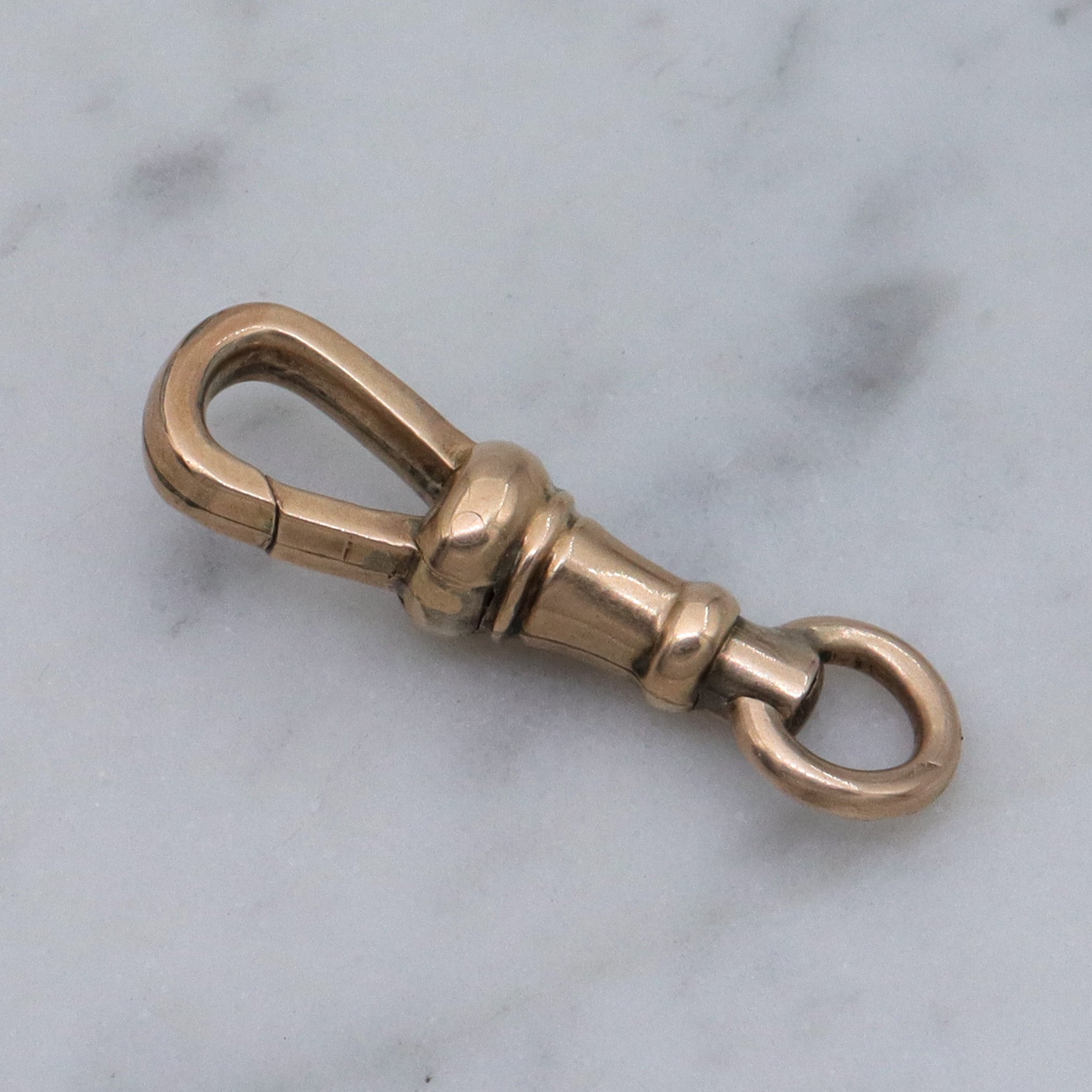 Large Antique Victorian 10k gold dog clip clasp