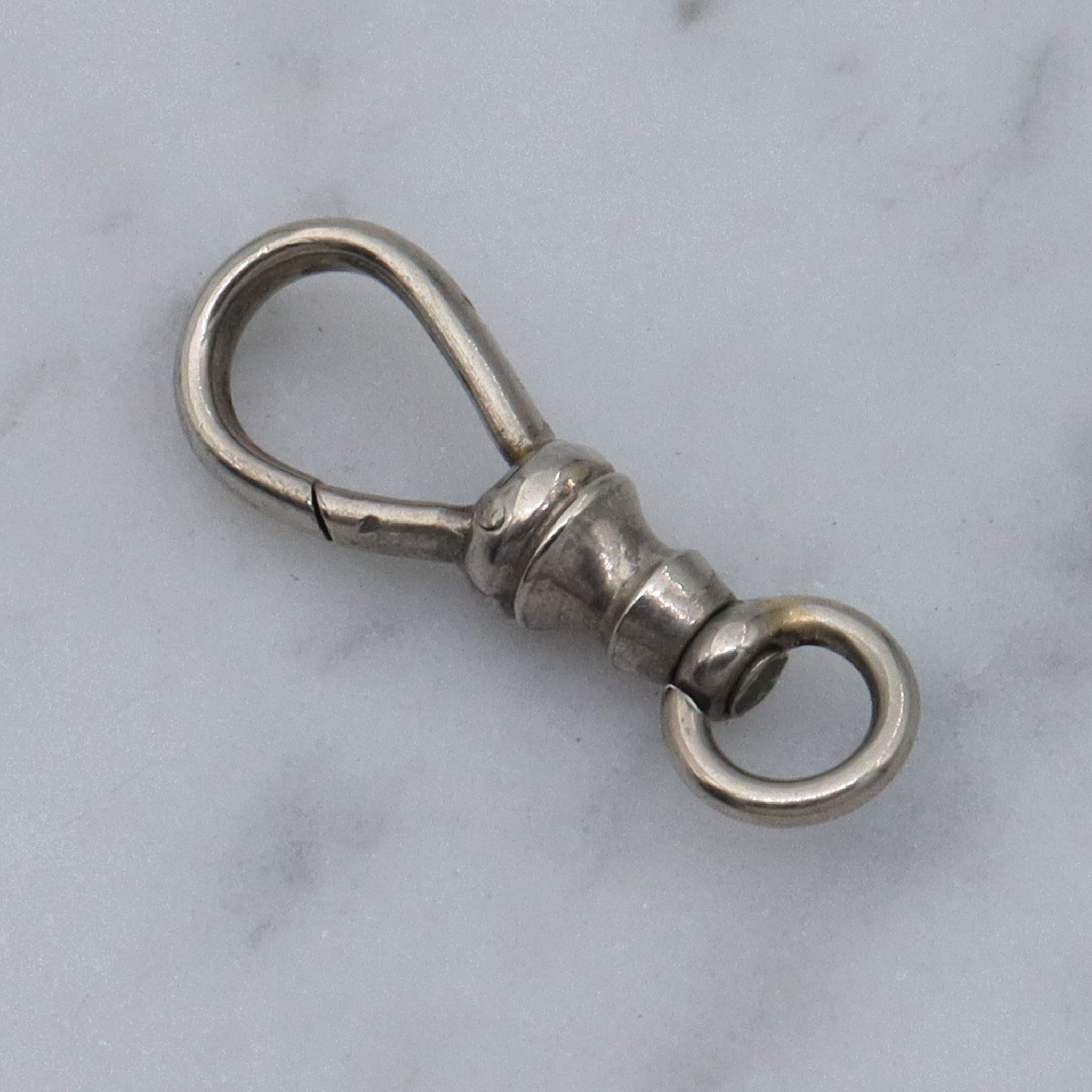 Antique Victorian 14k white gold dog slip clasp by Martin-Copeland Co.