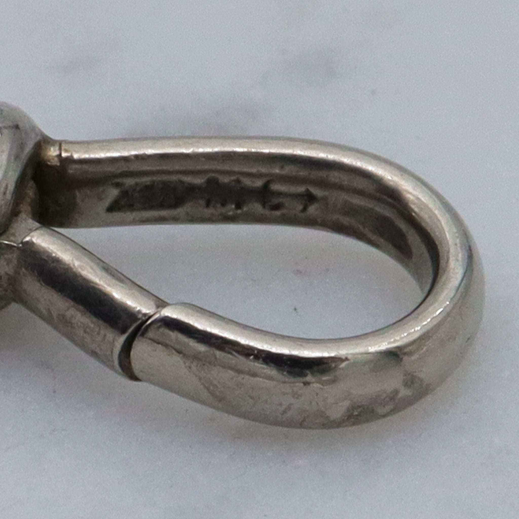 Antique Victorian 14k white gold dog slip clasp by Martin-Copeland Co.