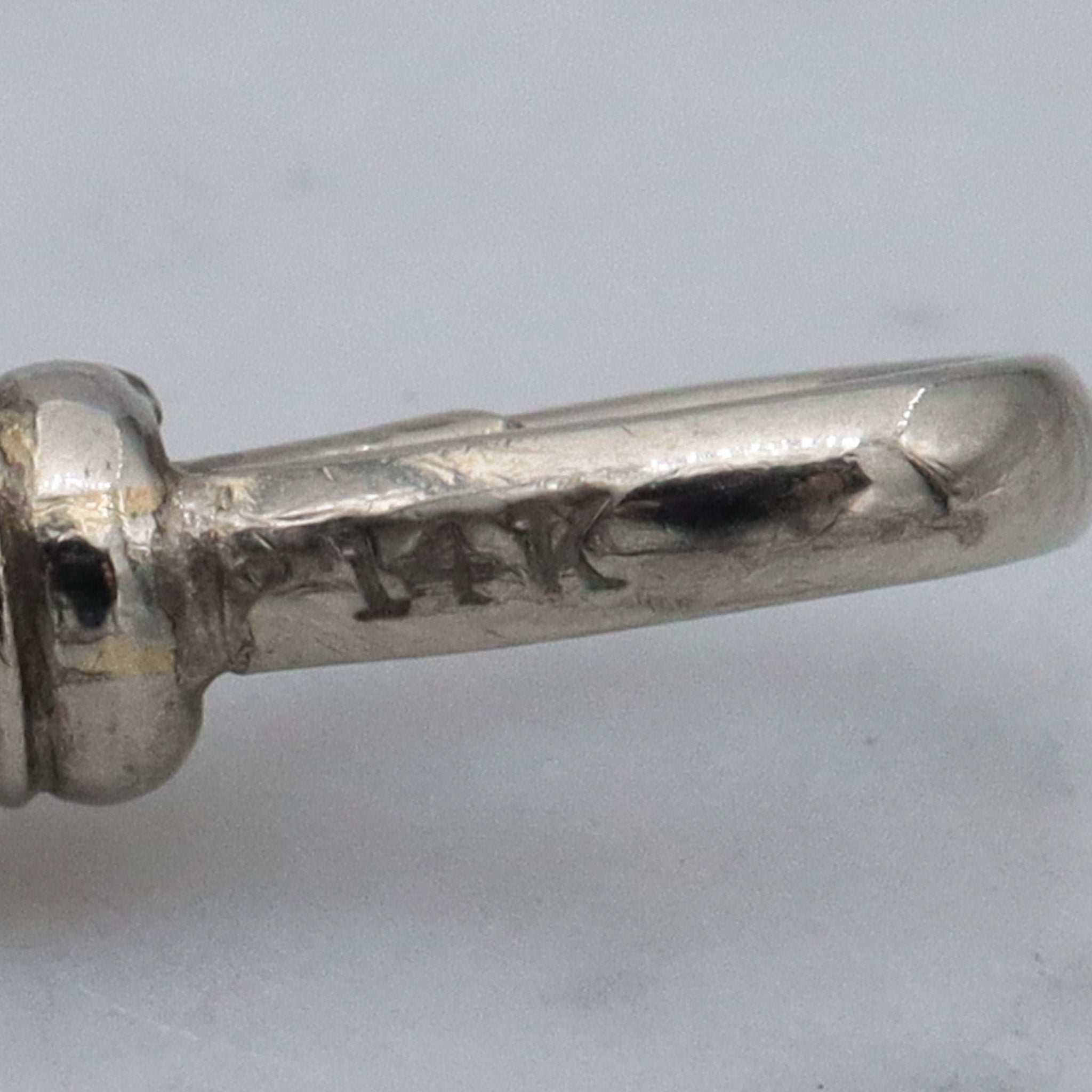 Antique Victorian 14k white gold dog slip clasp by Martin-Copeland Co.