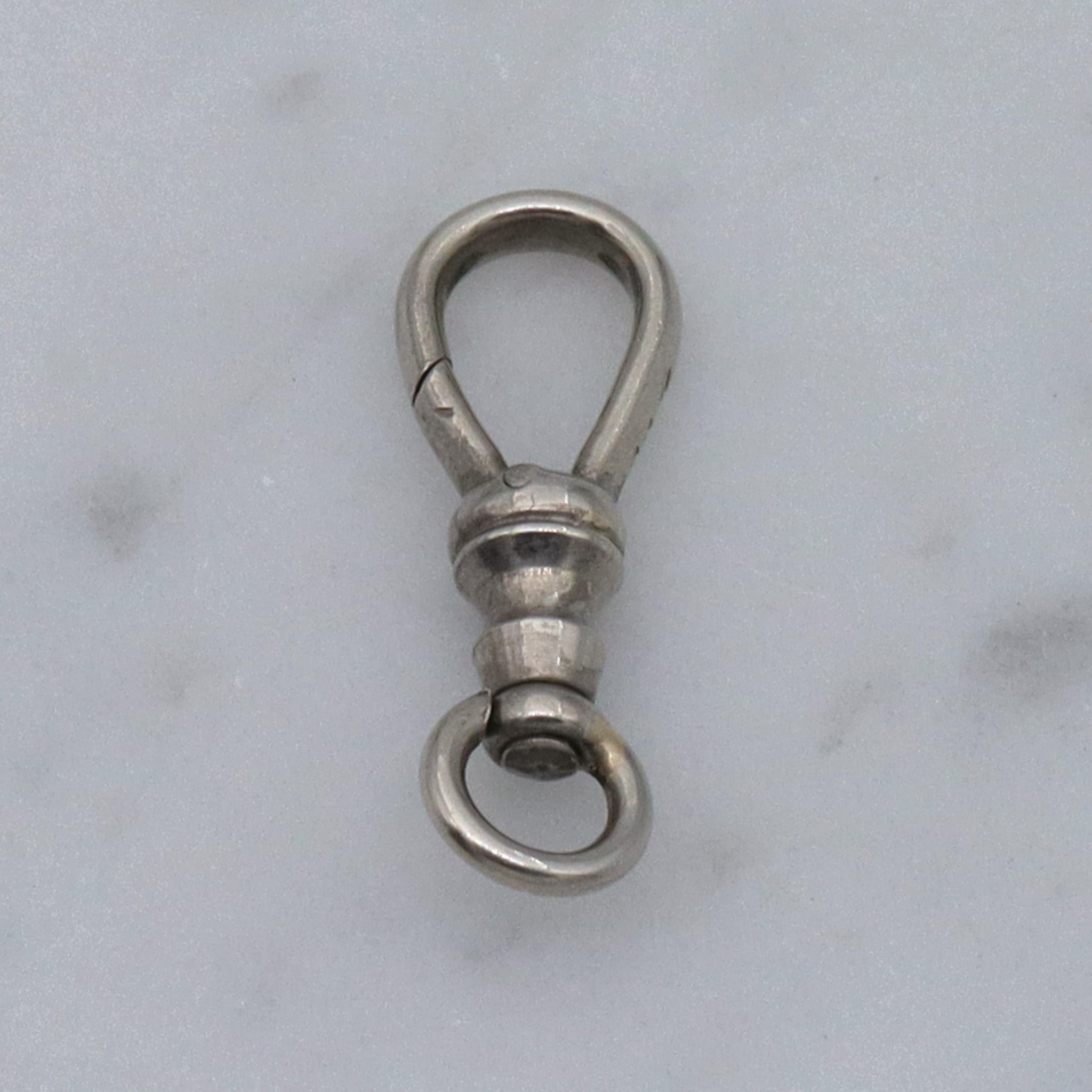 Antique Victorian 14k white gold dog slip clasp by Martin-Copeland Co.