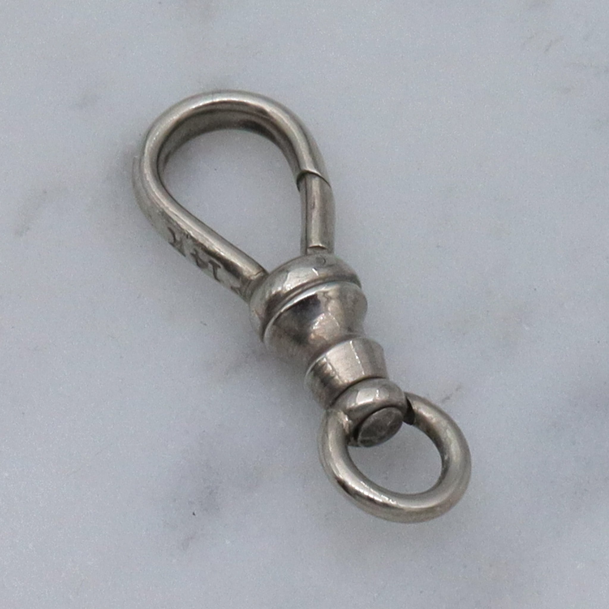 Antique Victorian 14k white gold dog slip clasp by Martin-Copeland Co.