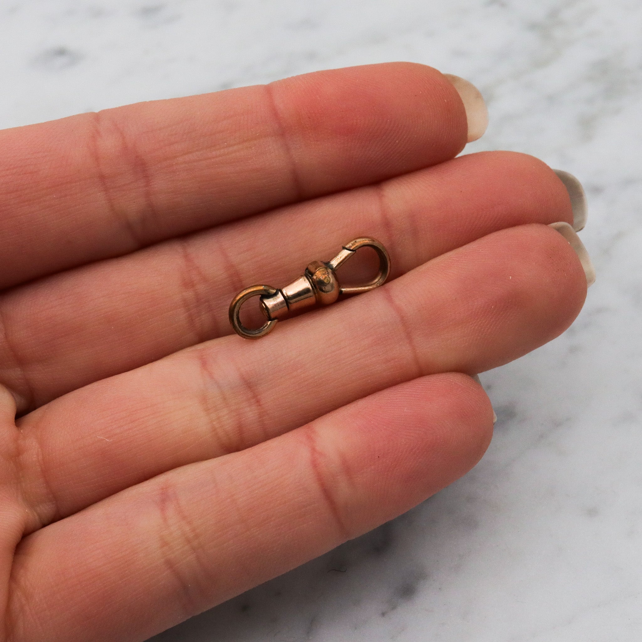 Antique Victorian gold filled dog clip clasp