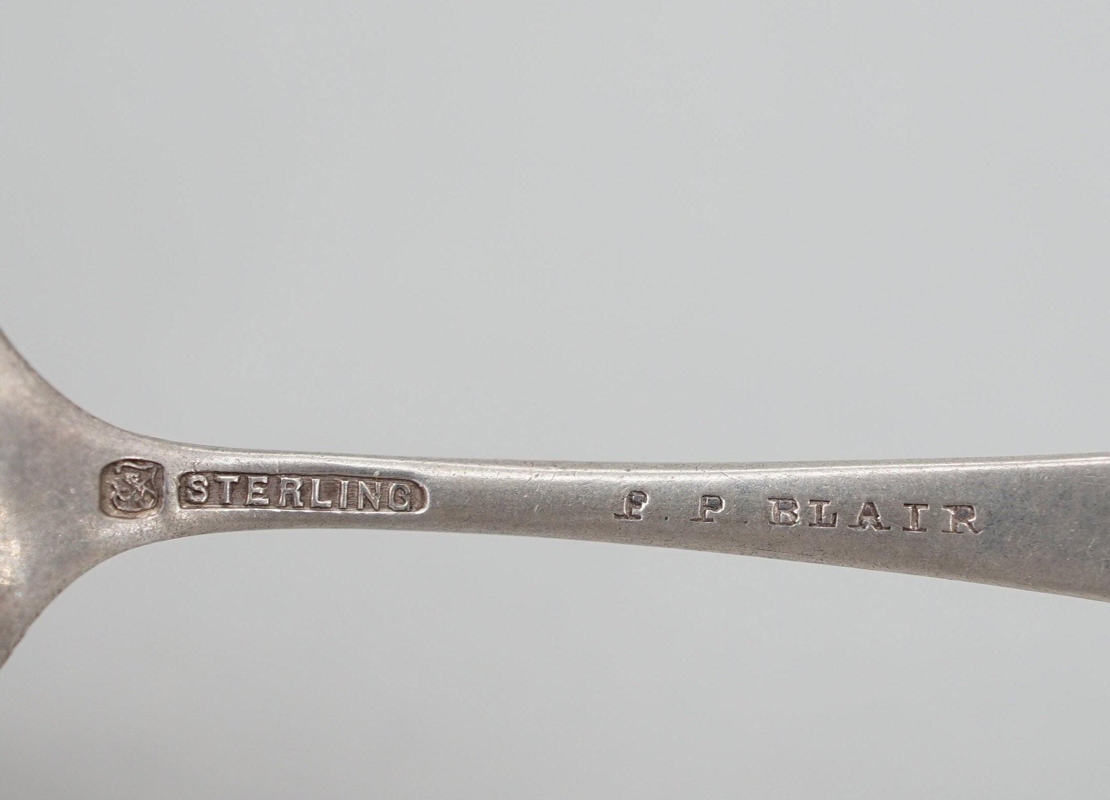 Antique Wallace Sterling Bellafonte Pennsylvania Souvenir Spoon with Carved Bowl