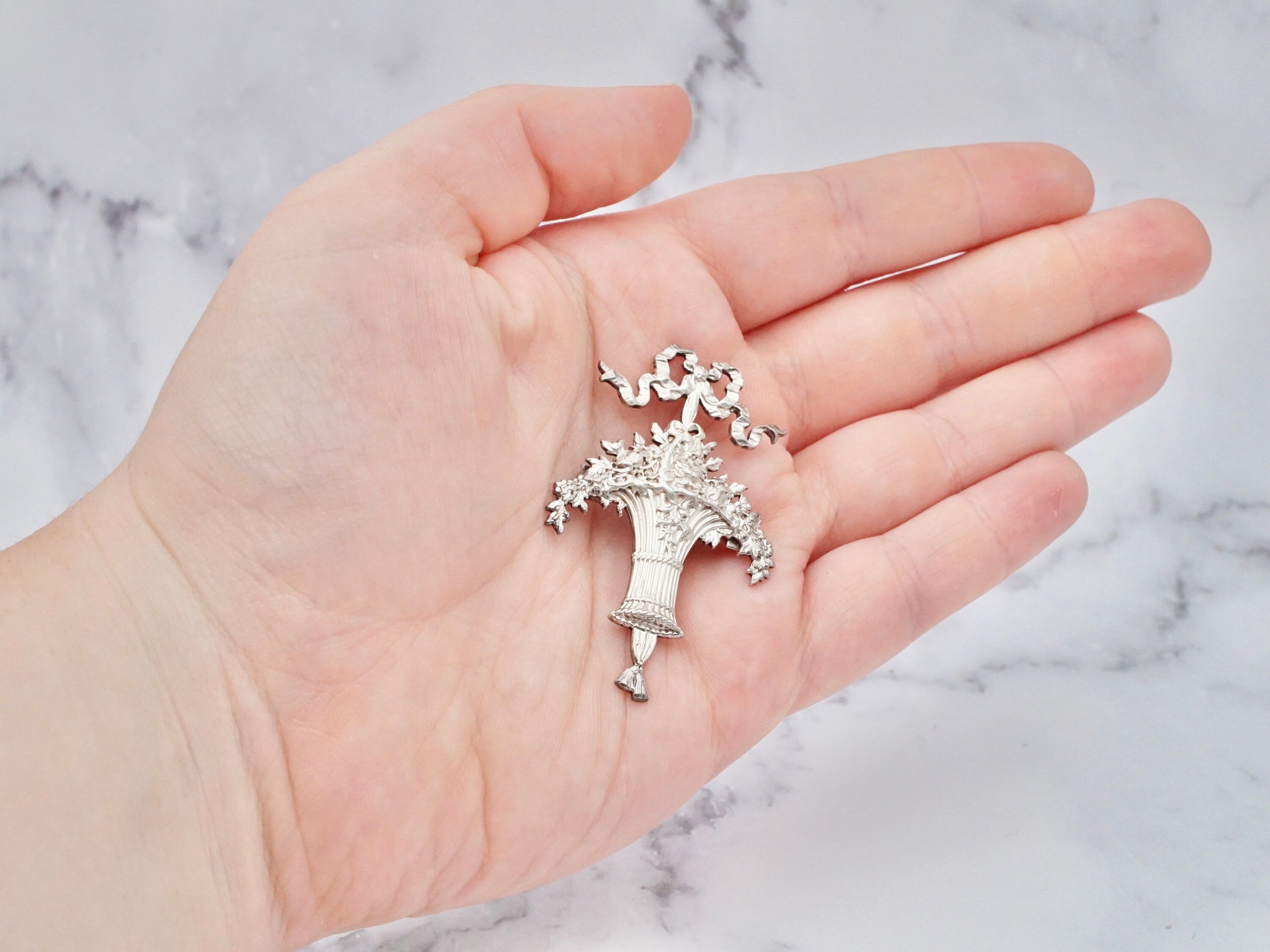 Vintage Victorian sterling brooch