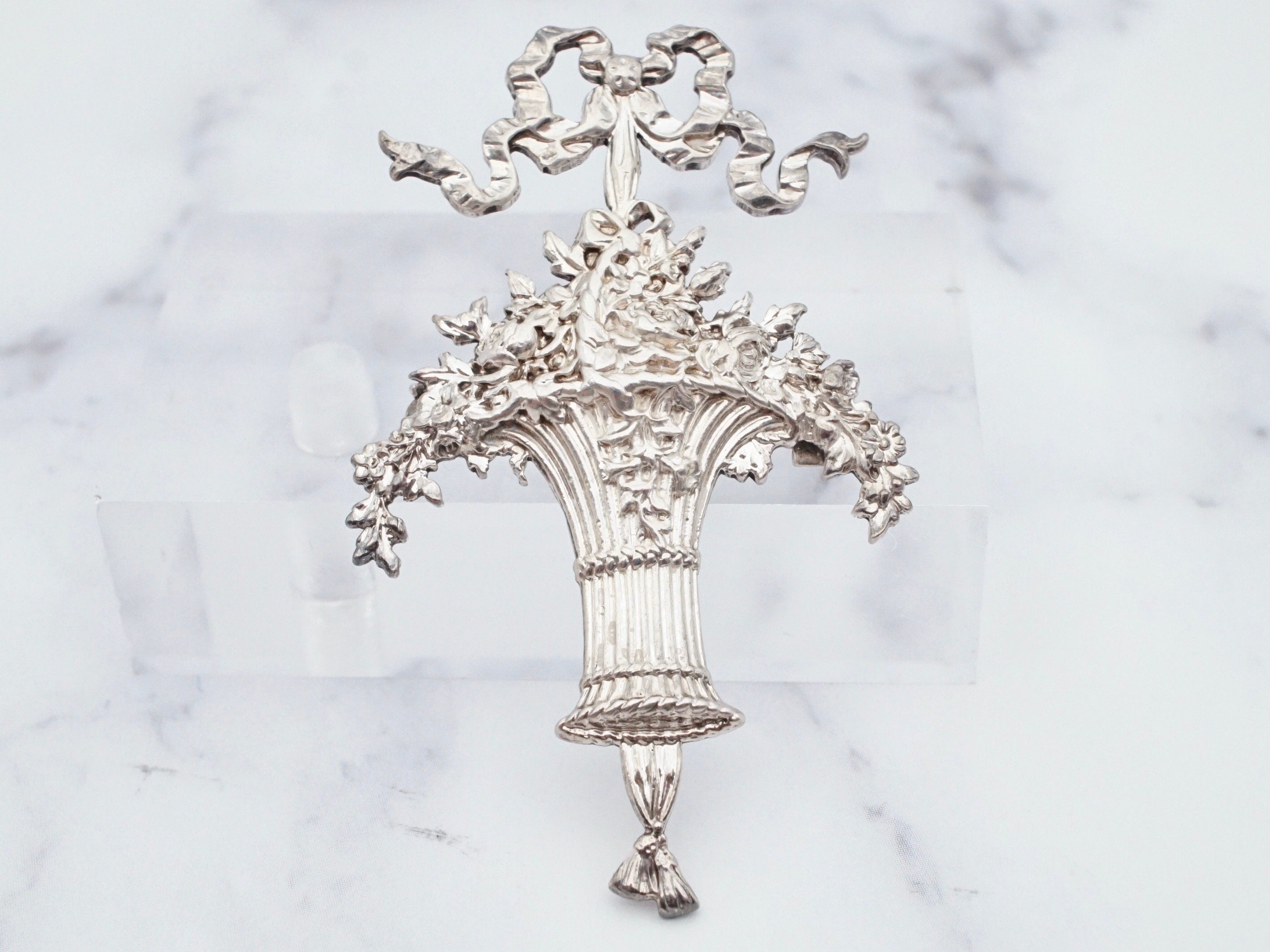 Vintage Victorian sterling brooch