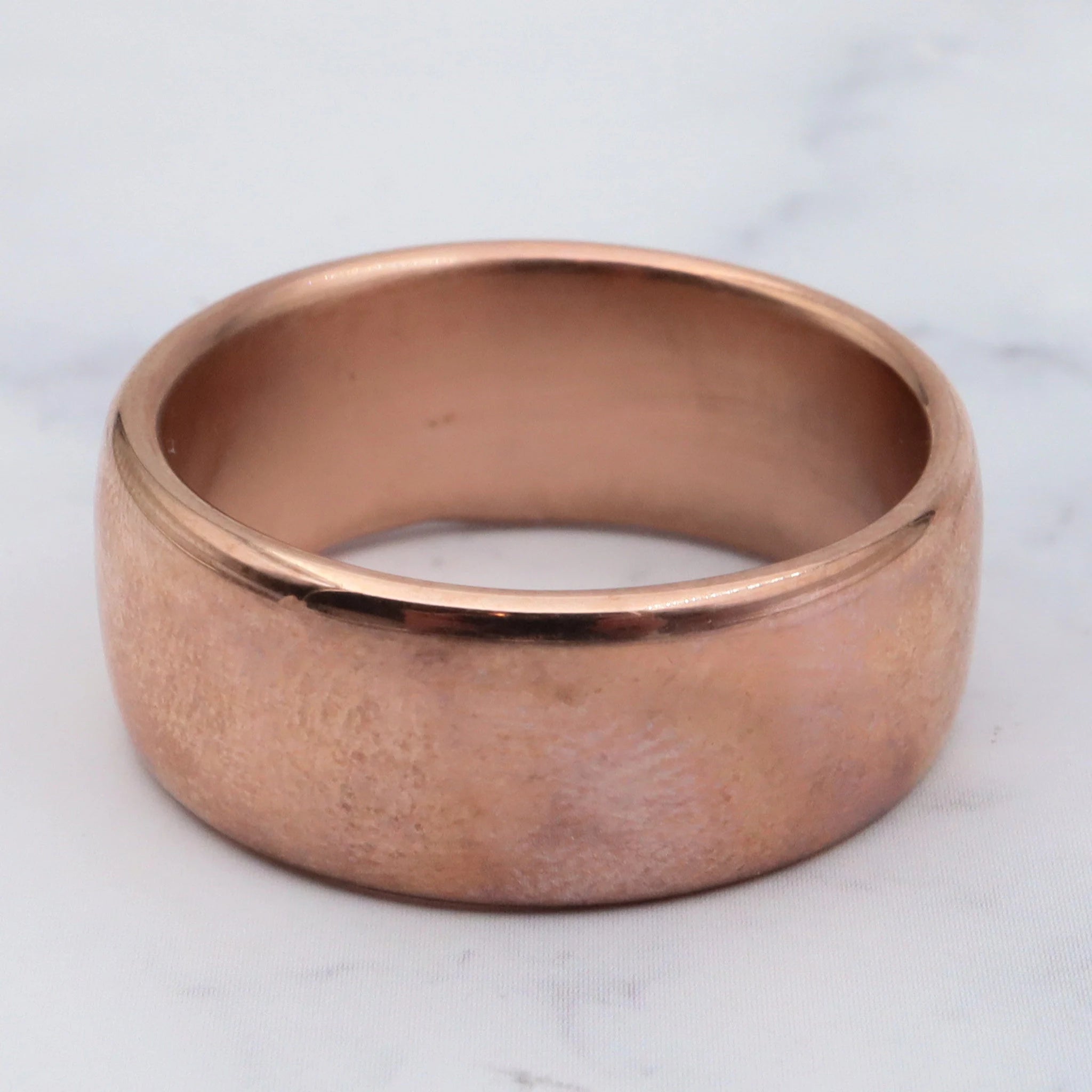 Milor 14K Gold Resin Filled Band, 10MM, Rose Gold