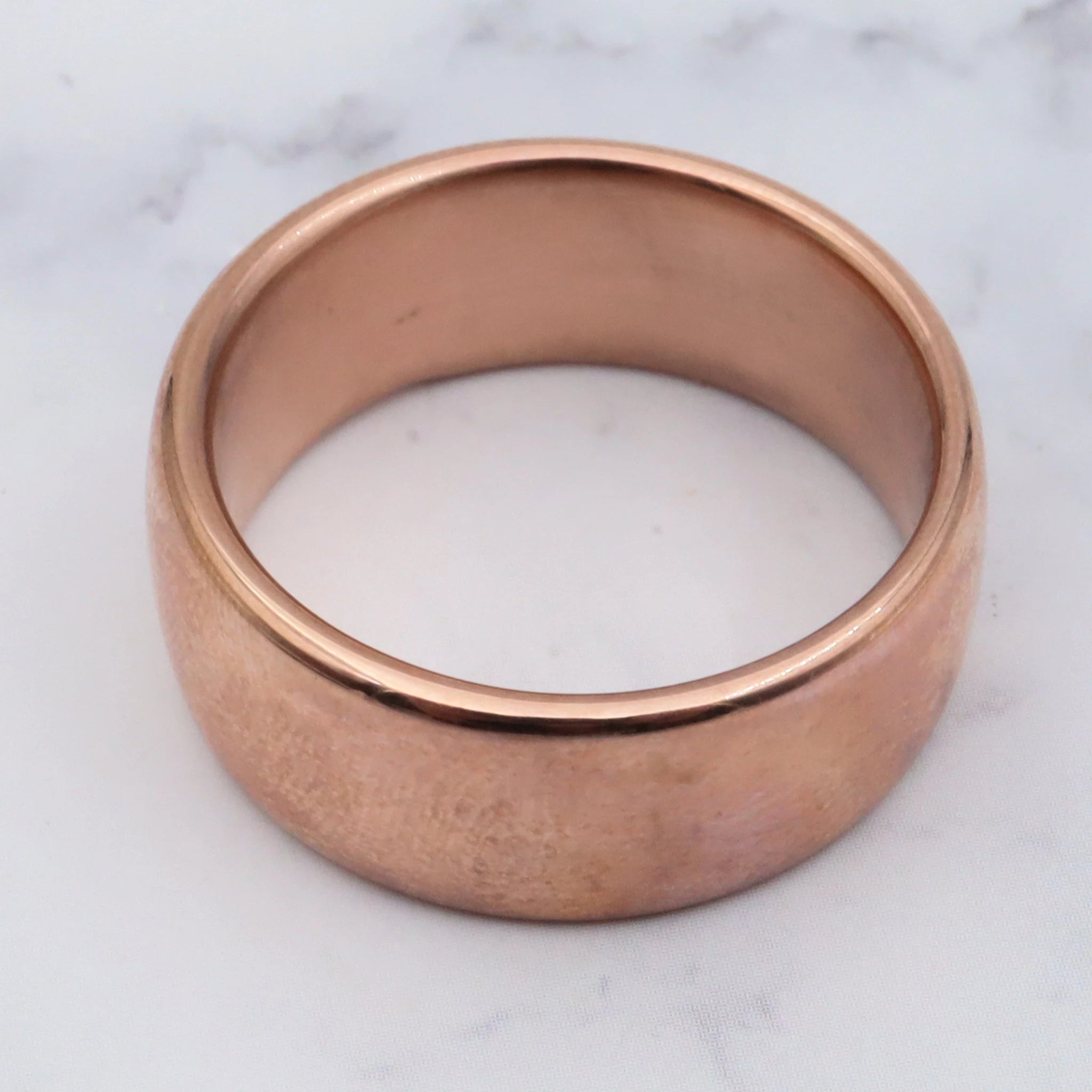 Milor 14K Gold Resin Filled Band, 10MM, Rose Gold