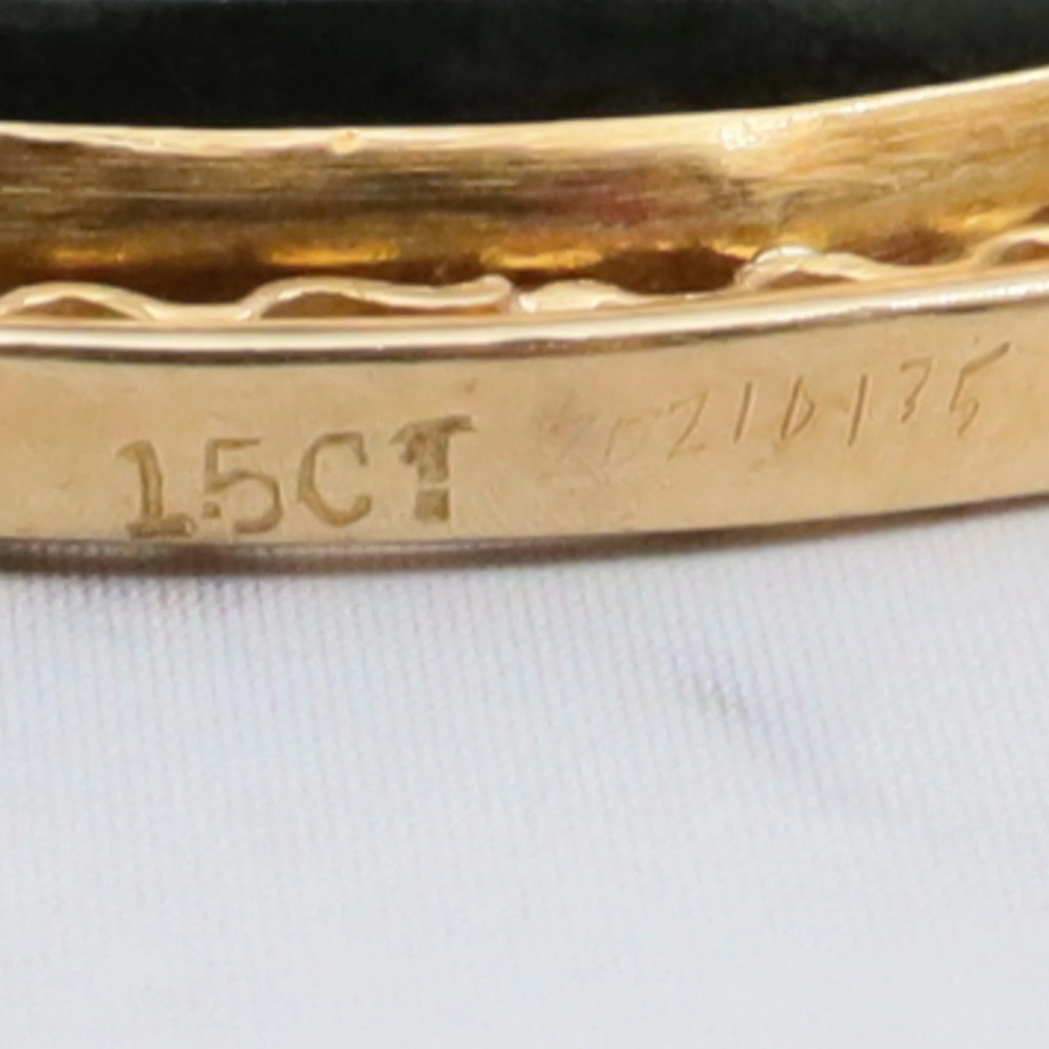 Antique 15k gold moss agate pendant