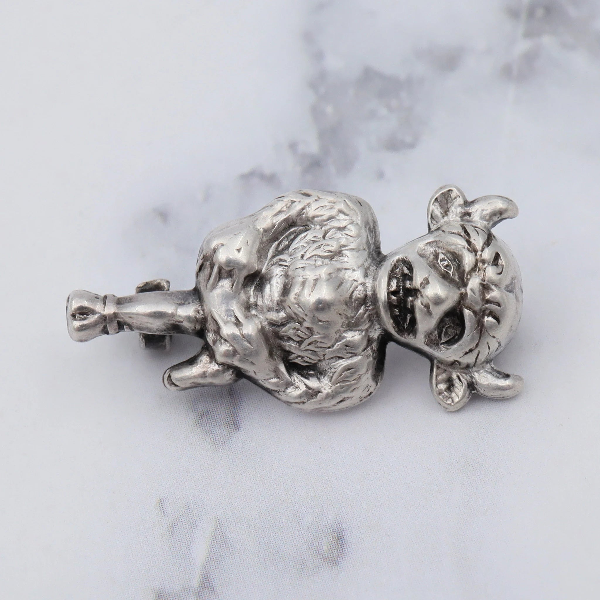 Antique sterling Minotaur pin/brooch