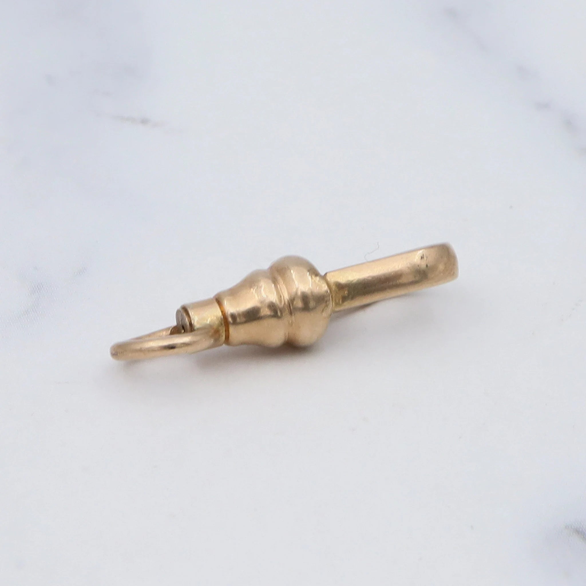 Antique Victorian 14k gold dog clip clasp or pendant holder