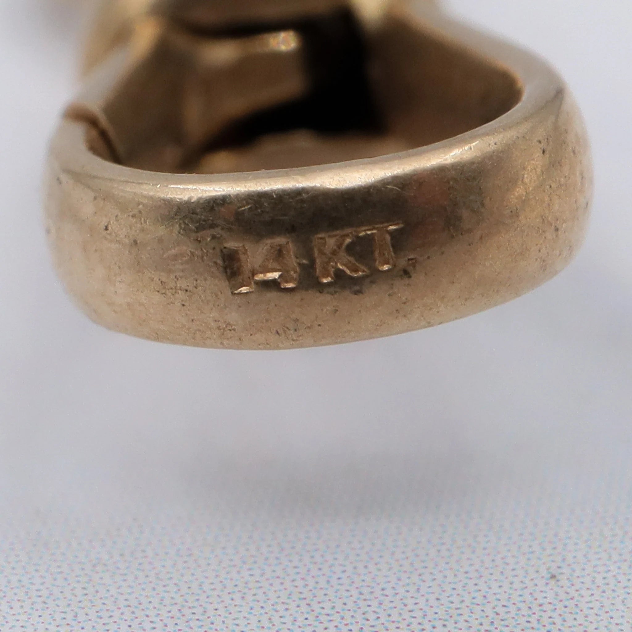 Antique Victorian 14k gold dog clip clasp or pendant holder