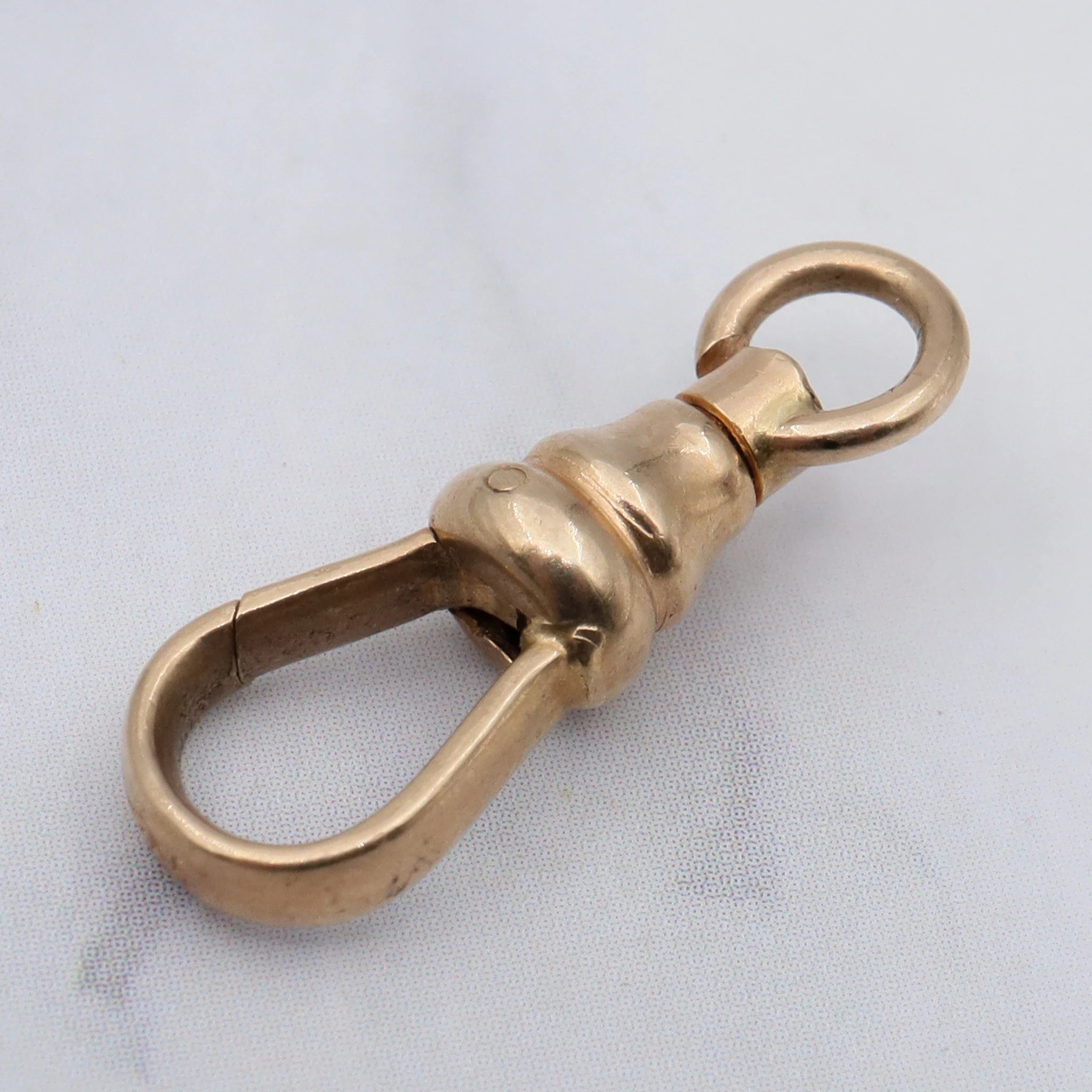 Antique Victorian 14k gold dog clip clasp or pendant holder