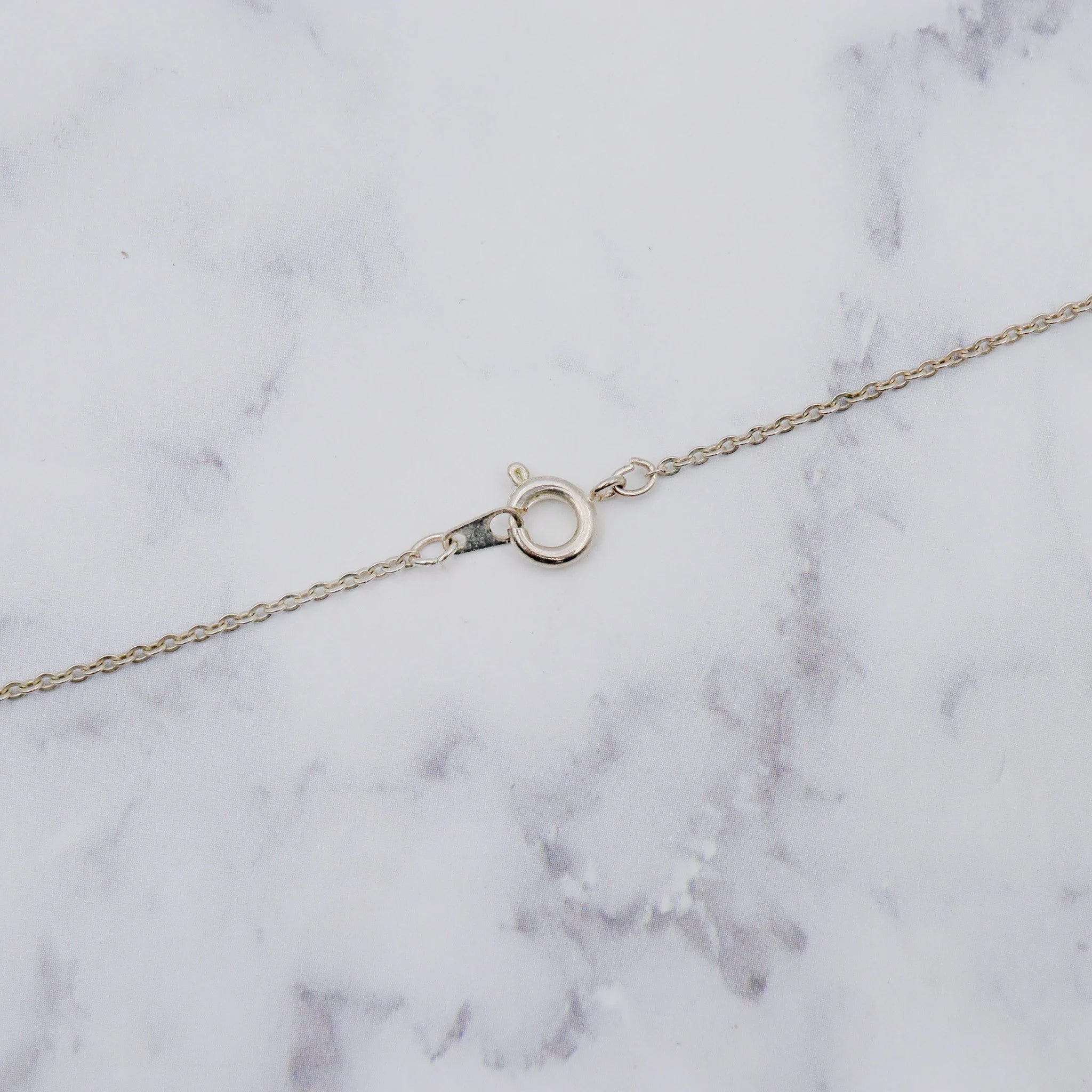 Vintage sterling etruscan style bead pendant necklace, 16