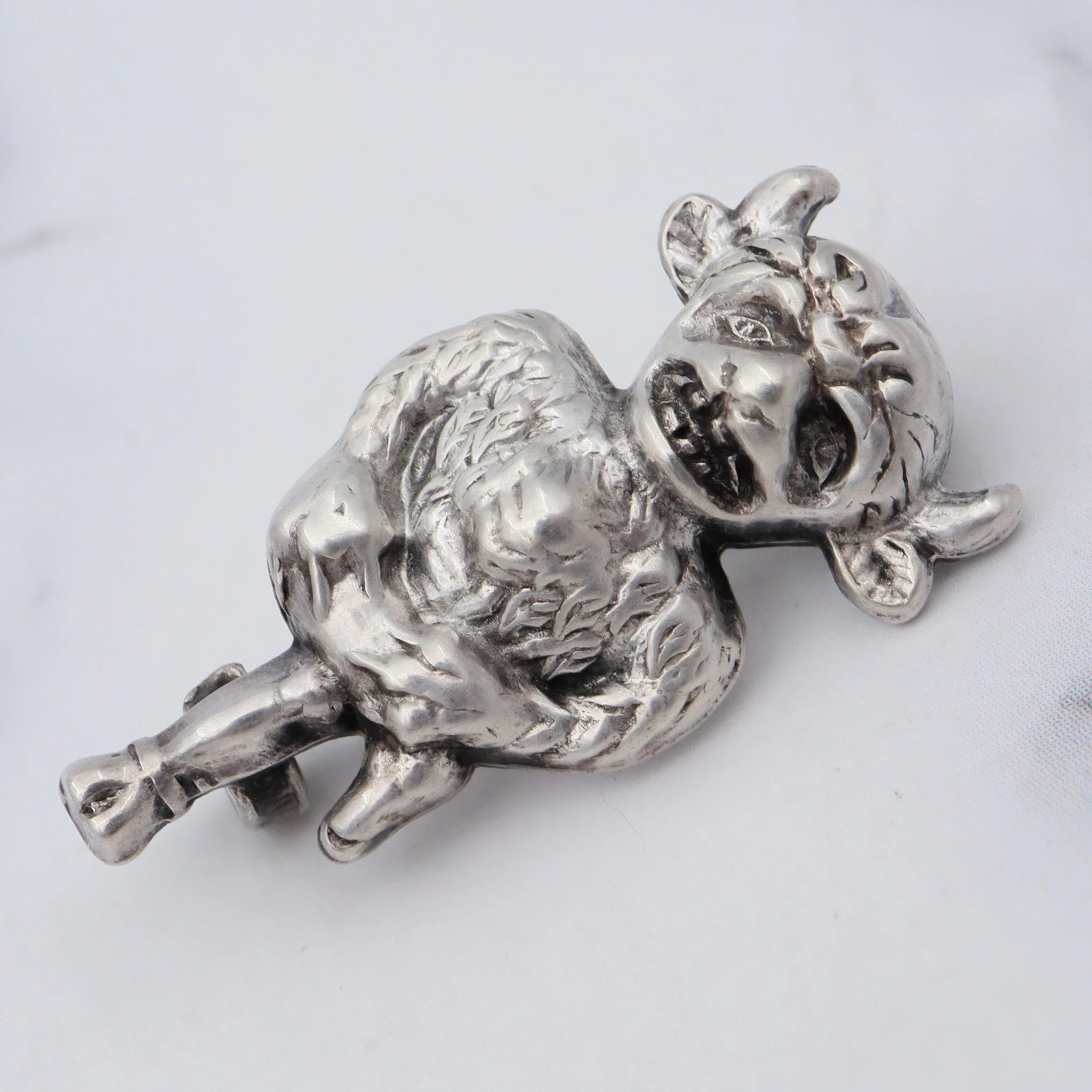 Antique sterling Minotaur pin/brooch