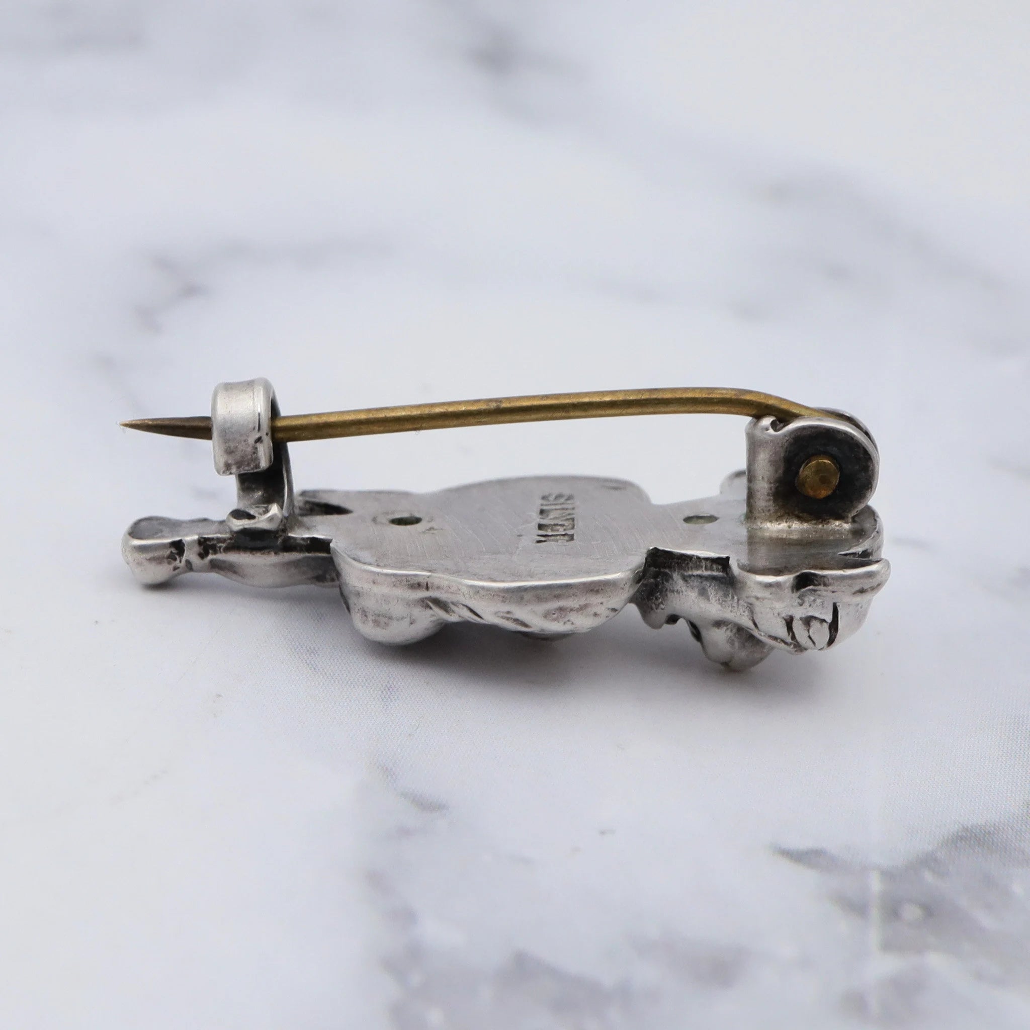 Antique sterling Minotaur pin/brooch