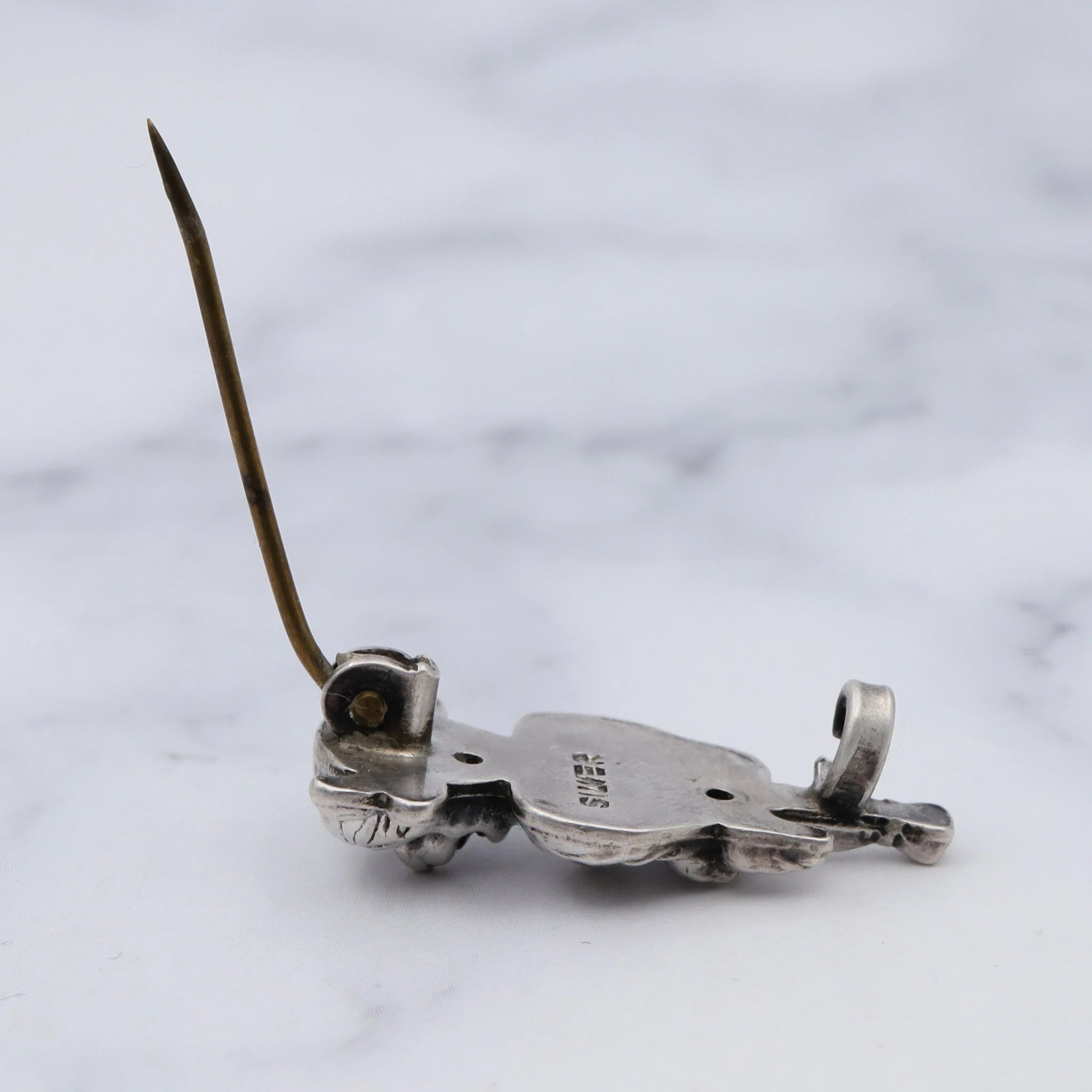 Antique sterling Minotaur pin/brooch
