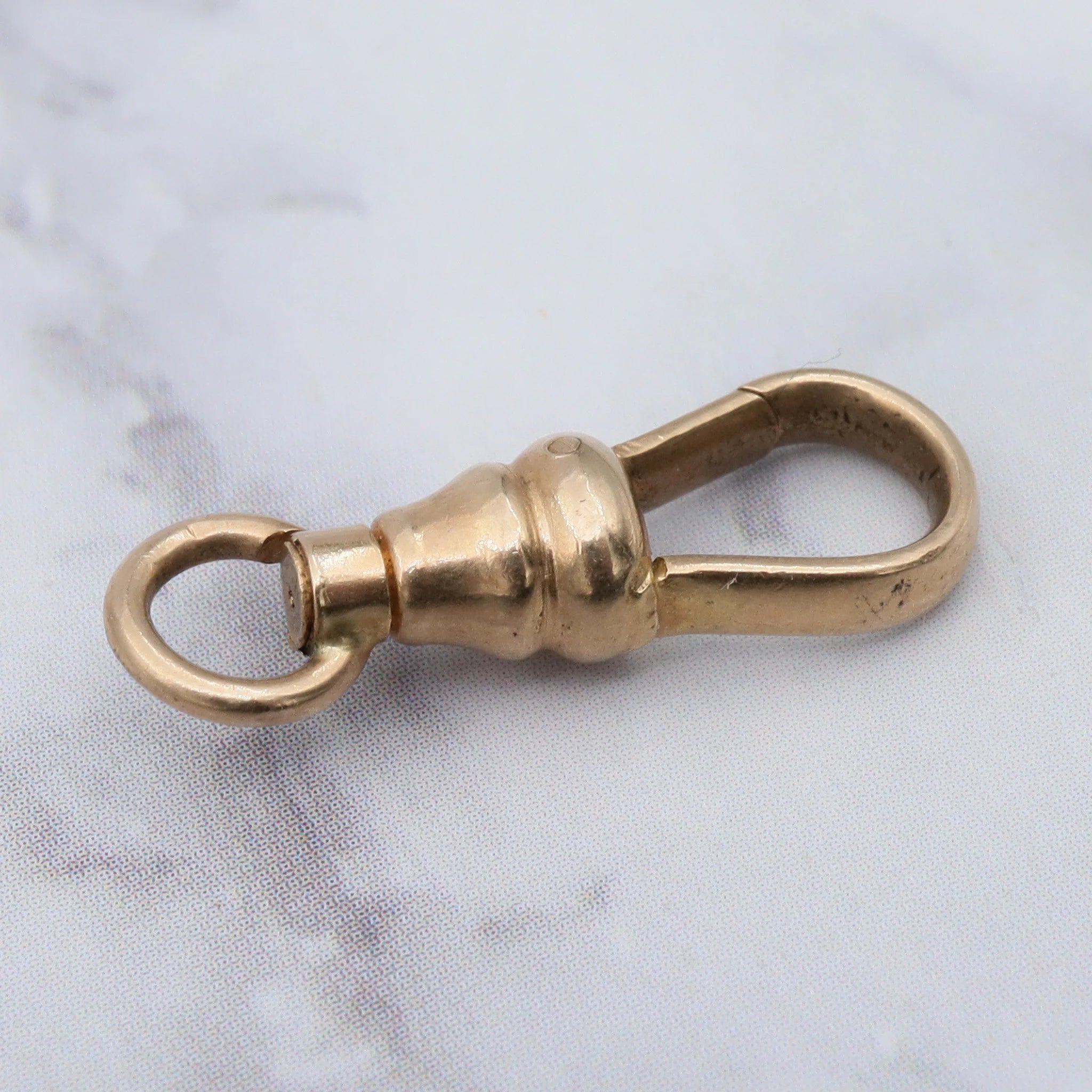 Antique Victorian 14k gold dog clip clasp or pendant holder