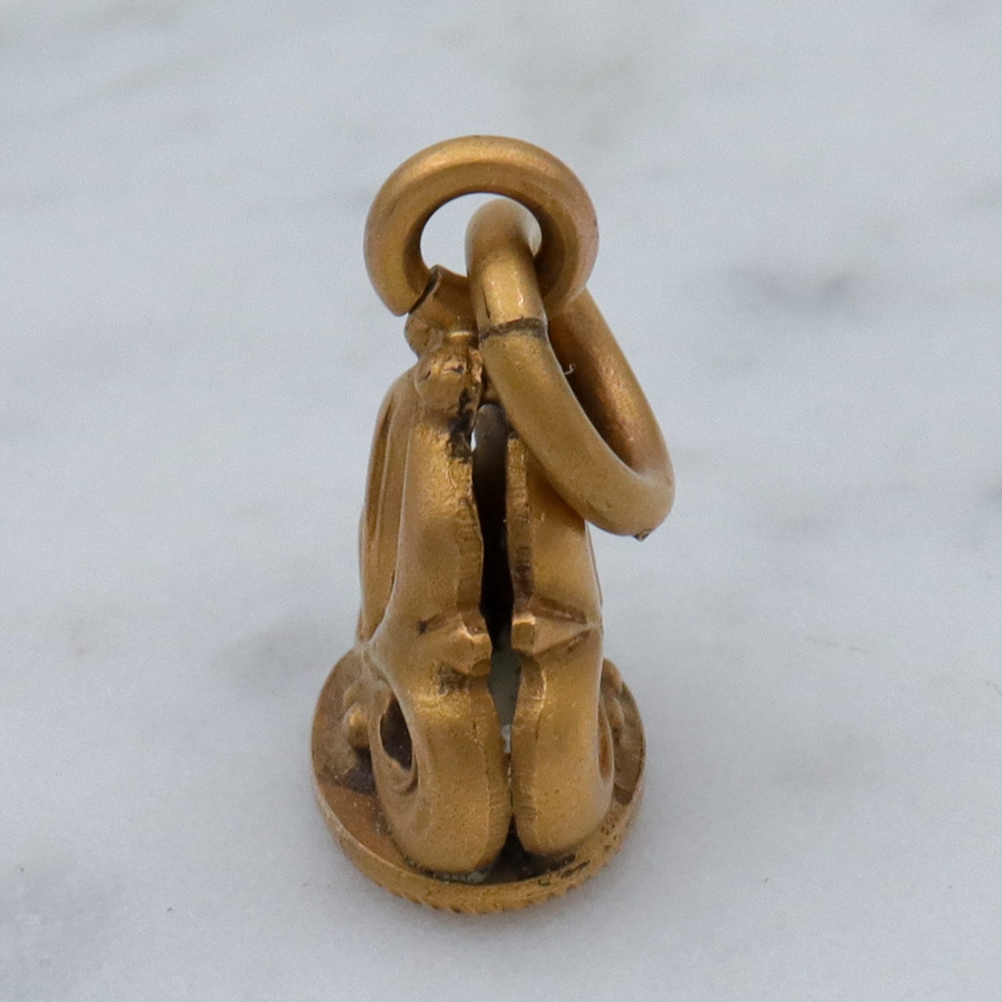 Antique Victorian gilt metal fob seal pendant