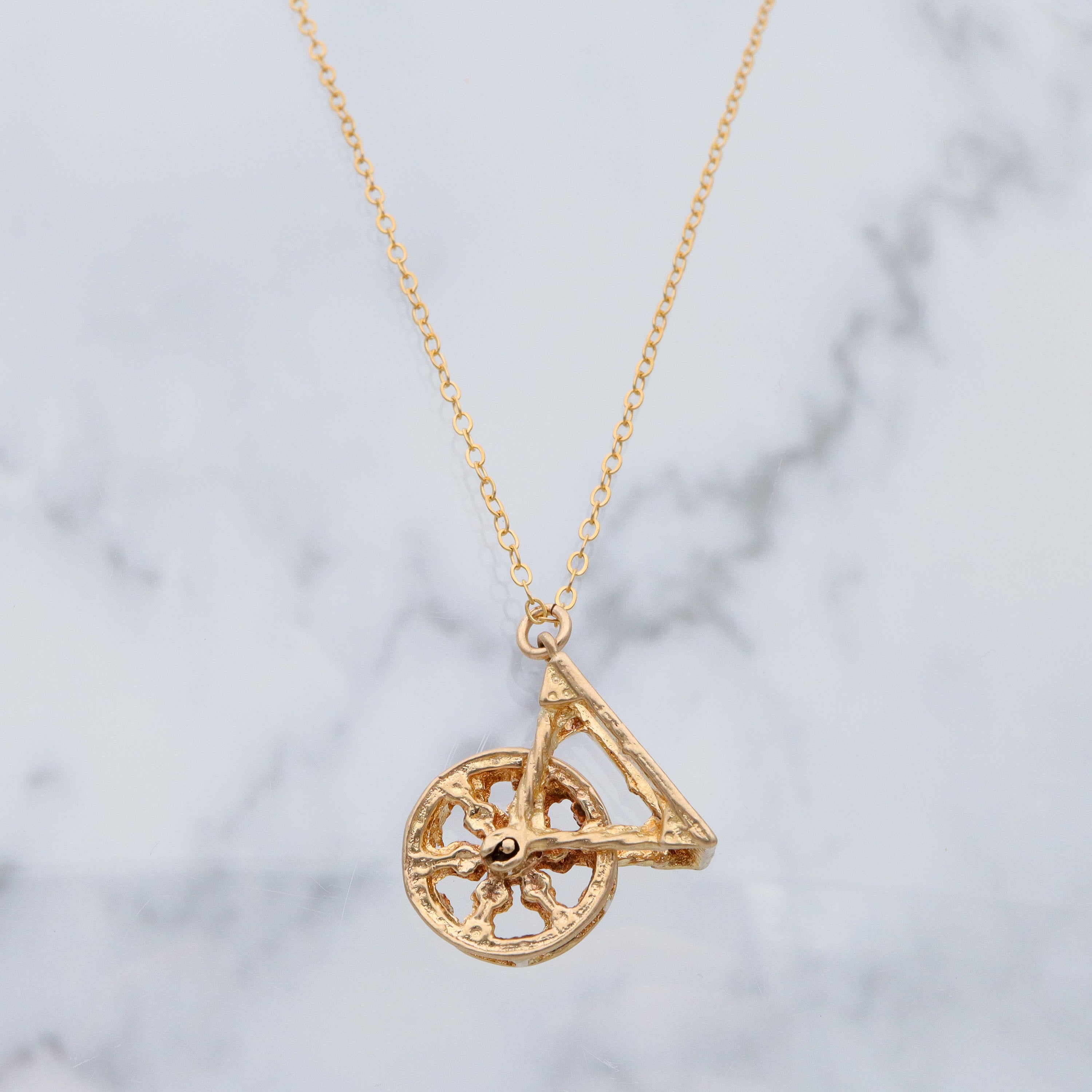 Vintage English 9k gold spinning ferris wheel charm