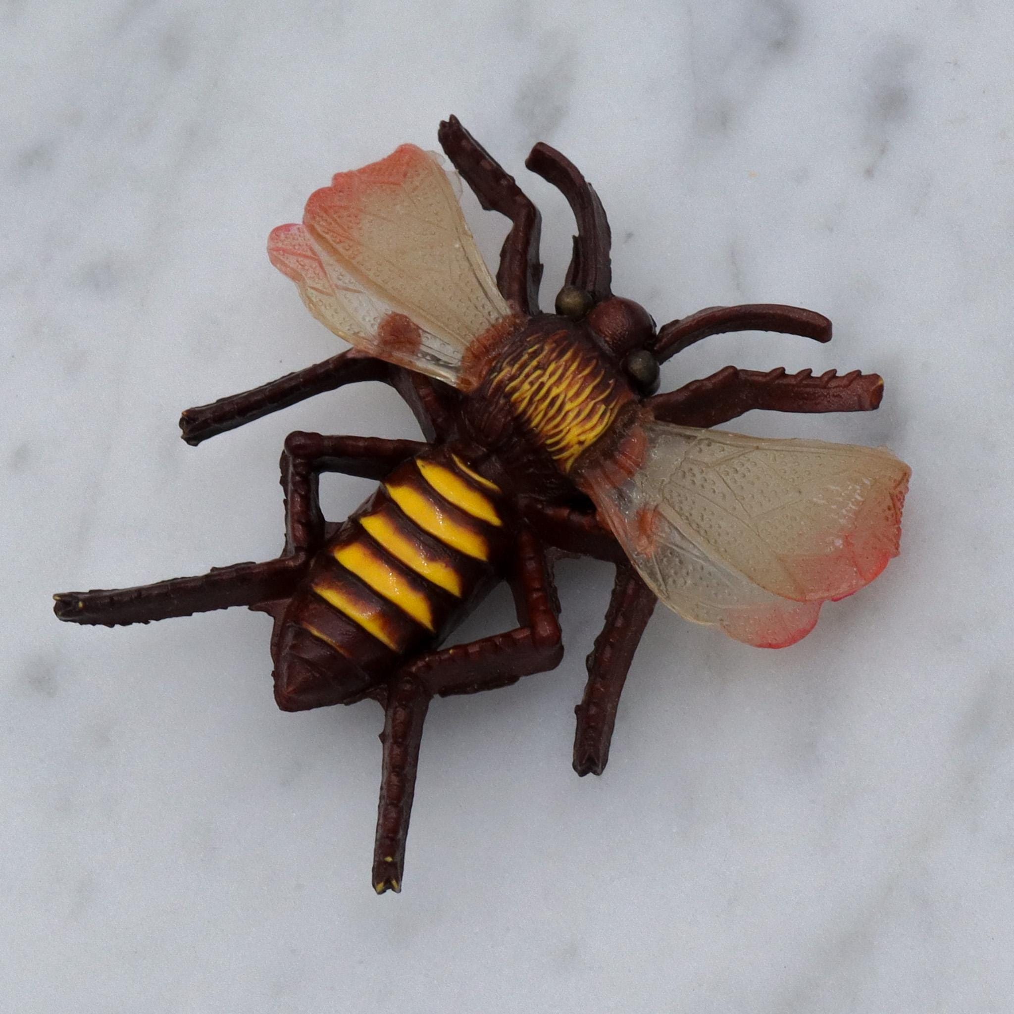 Vintage Mid Century celluloid bee bug brooch