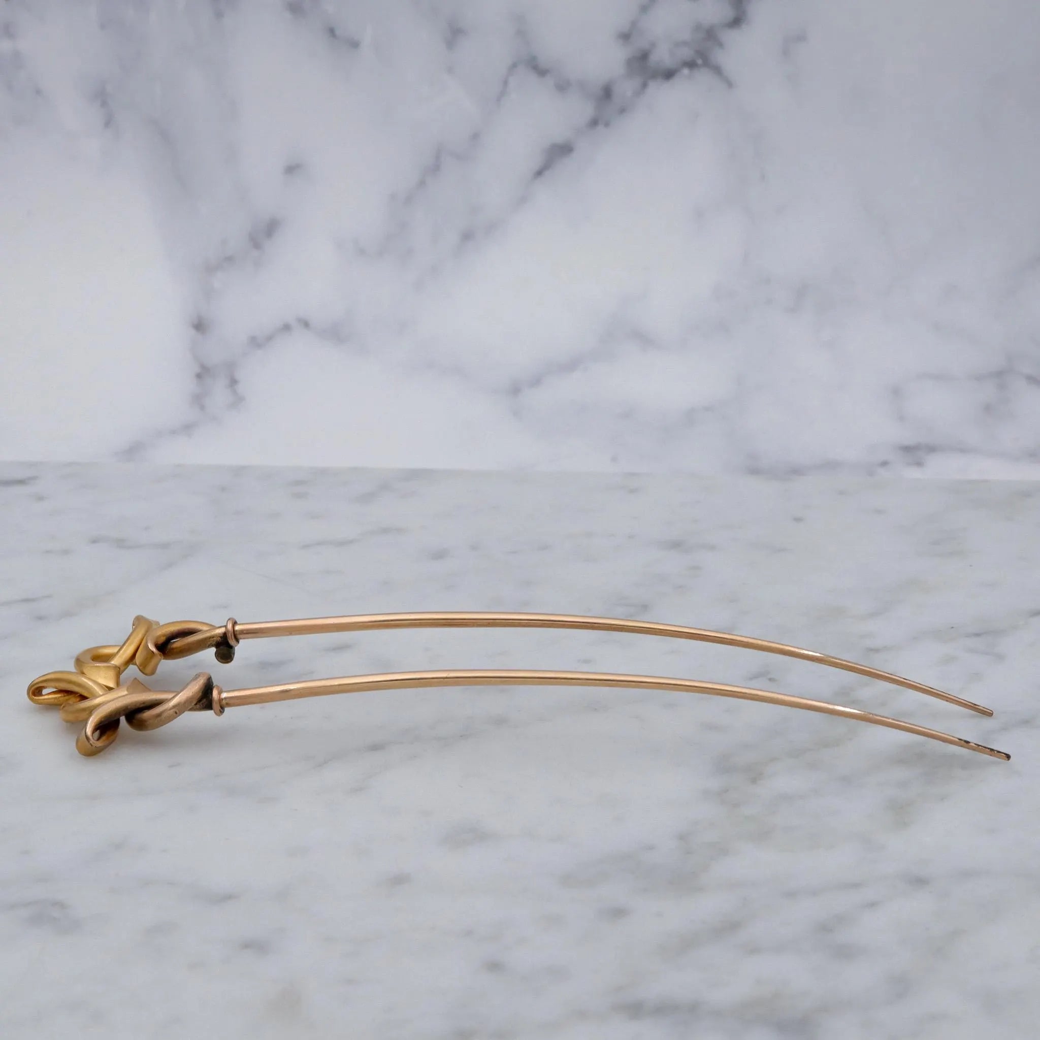 Antique Victorian gilt metal hair pin/comb