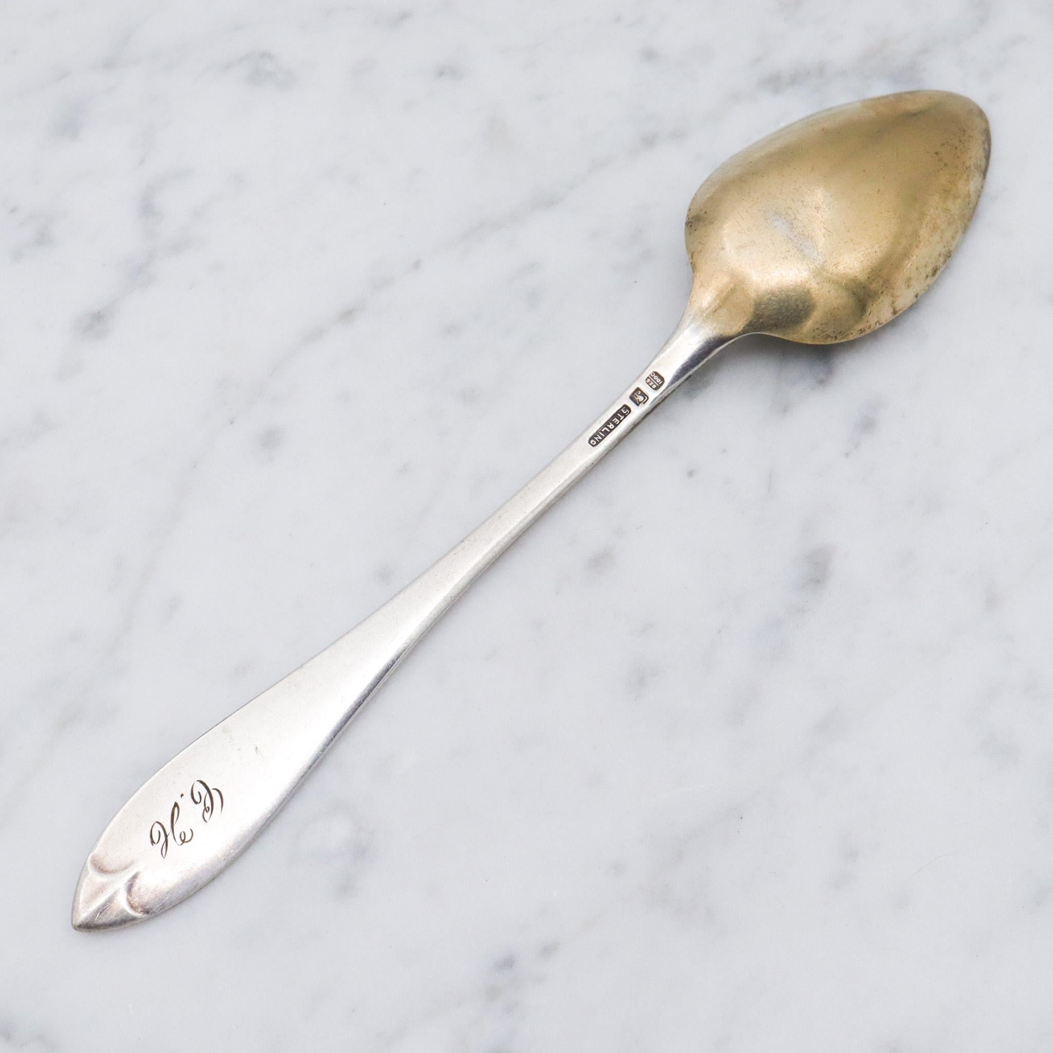 Antique Towle gilt sterling "Spud from Greeley Colorado" souvenir spoon
