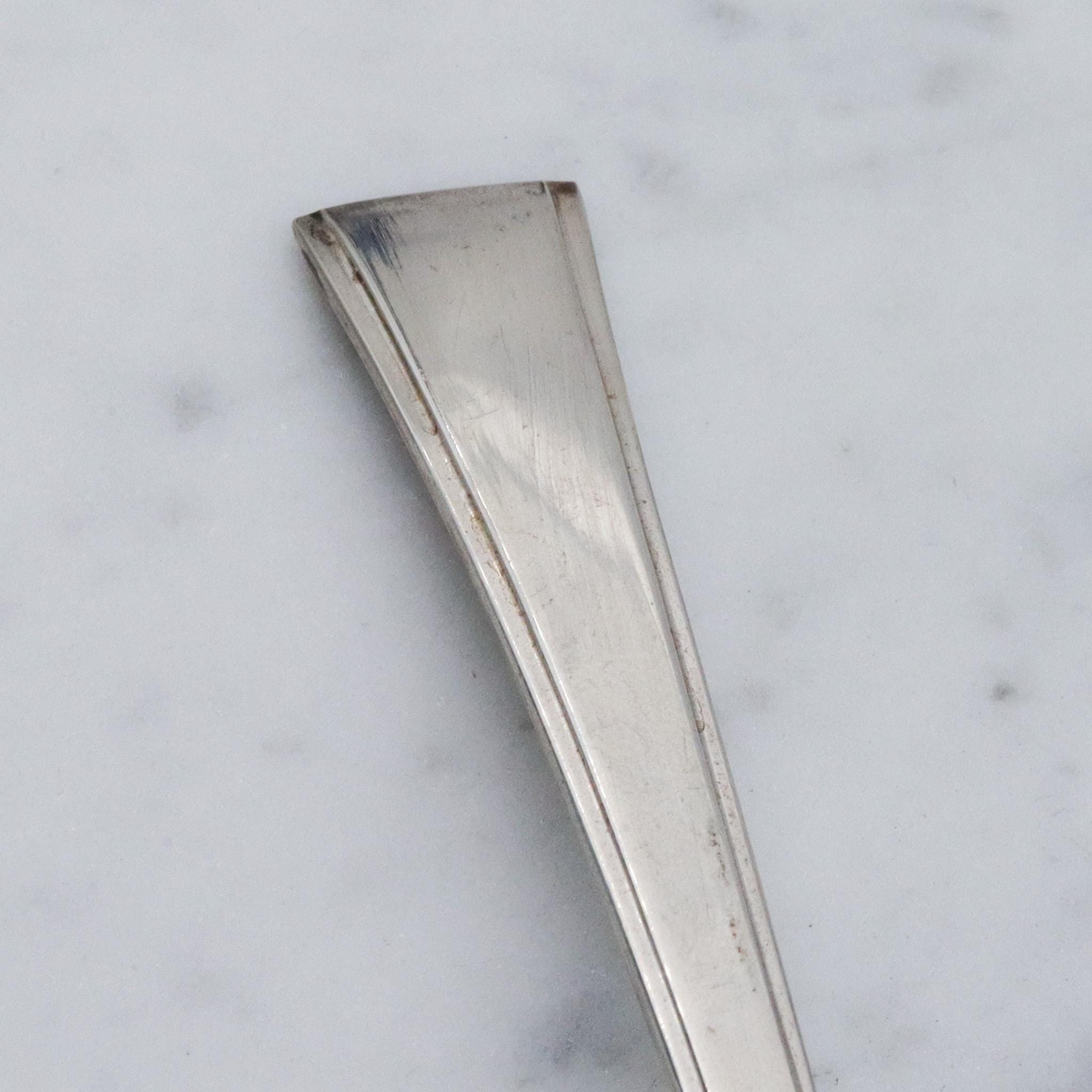 Mid Century Fine Arts sterling silver tranquility pattern baby fork
