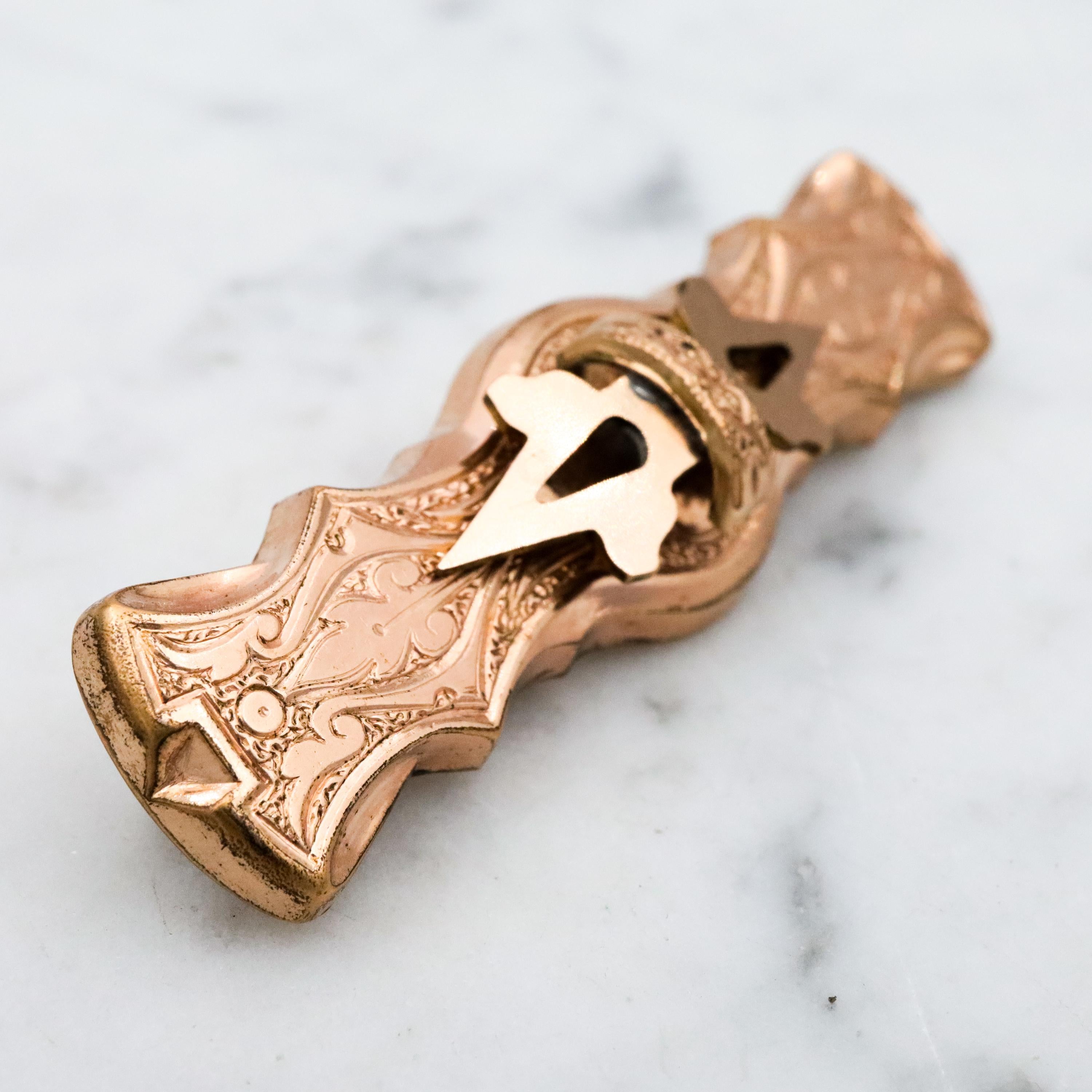 Antique Victorian gold filled bar pin