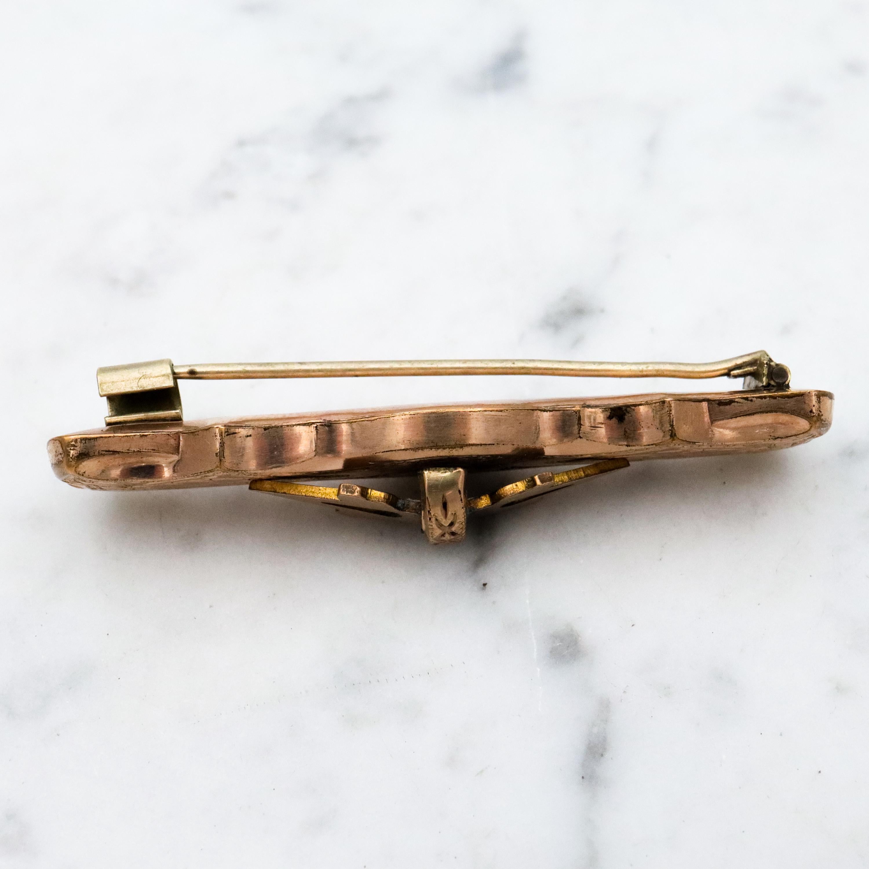 Antique Victorian gold filled bar pin