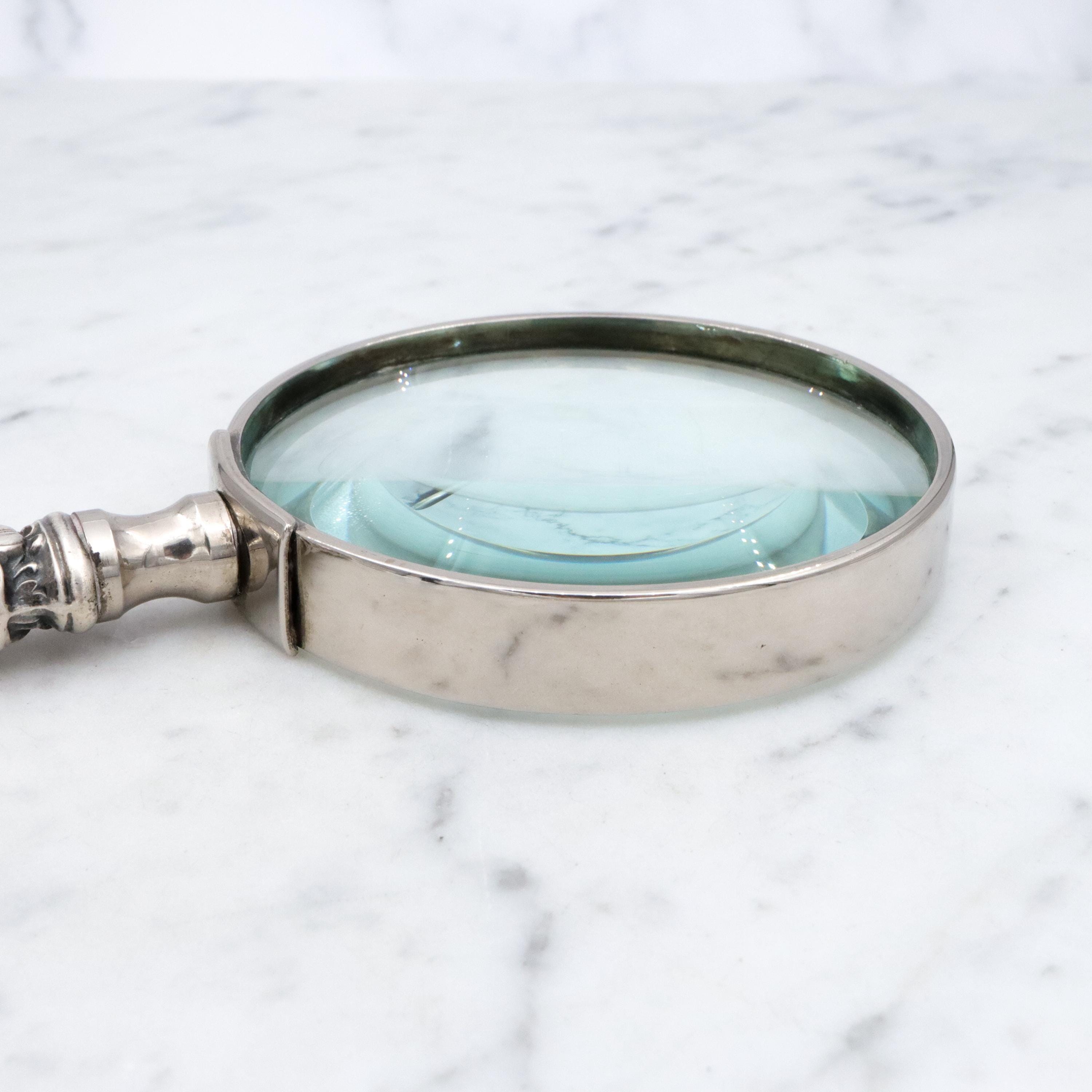 Antique Whiting Lily sterling handled magnifying glass