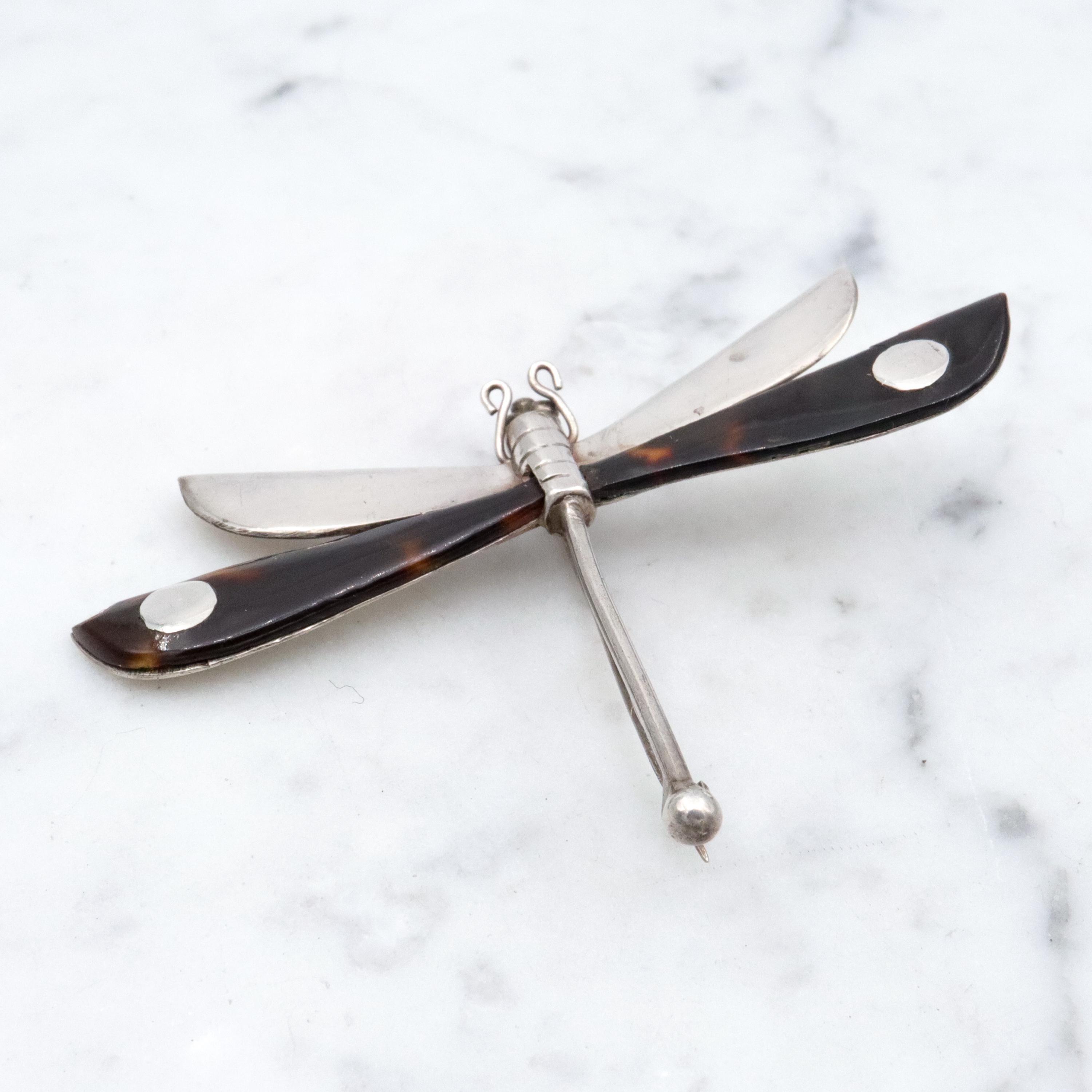 1950s William Spratling Taxco sterling dragonfly brooch