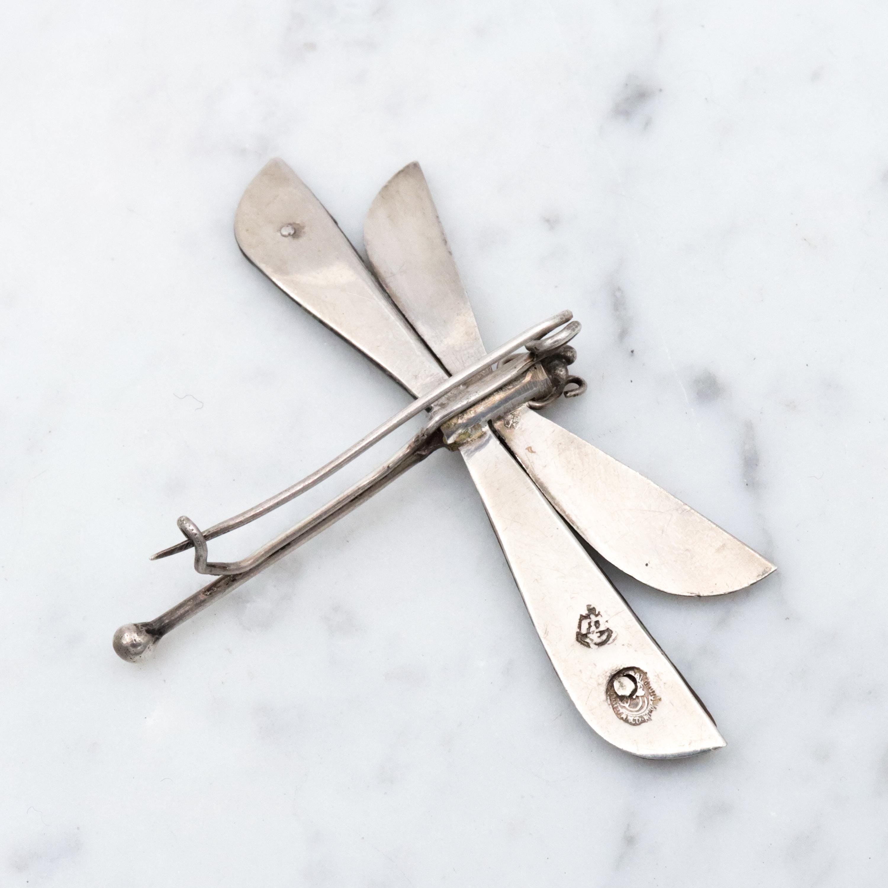 1950s William Spratling Taxco sterling dragonfly brooch