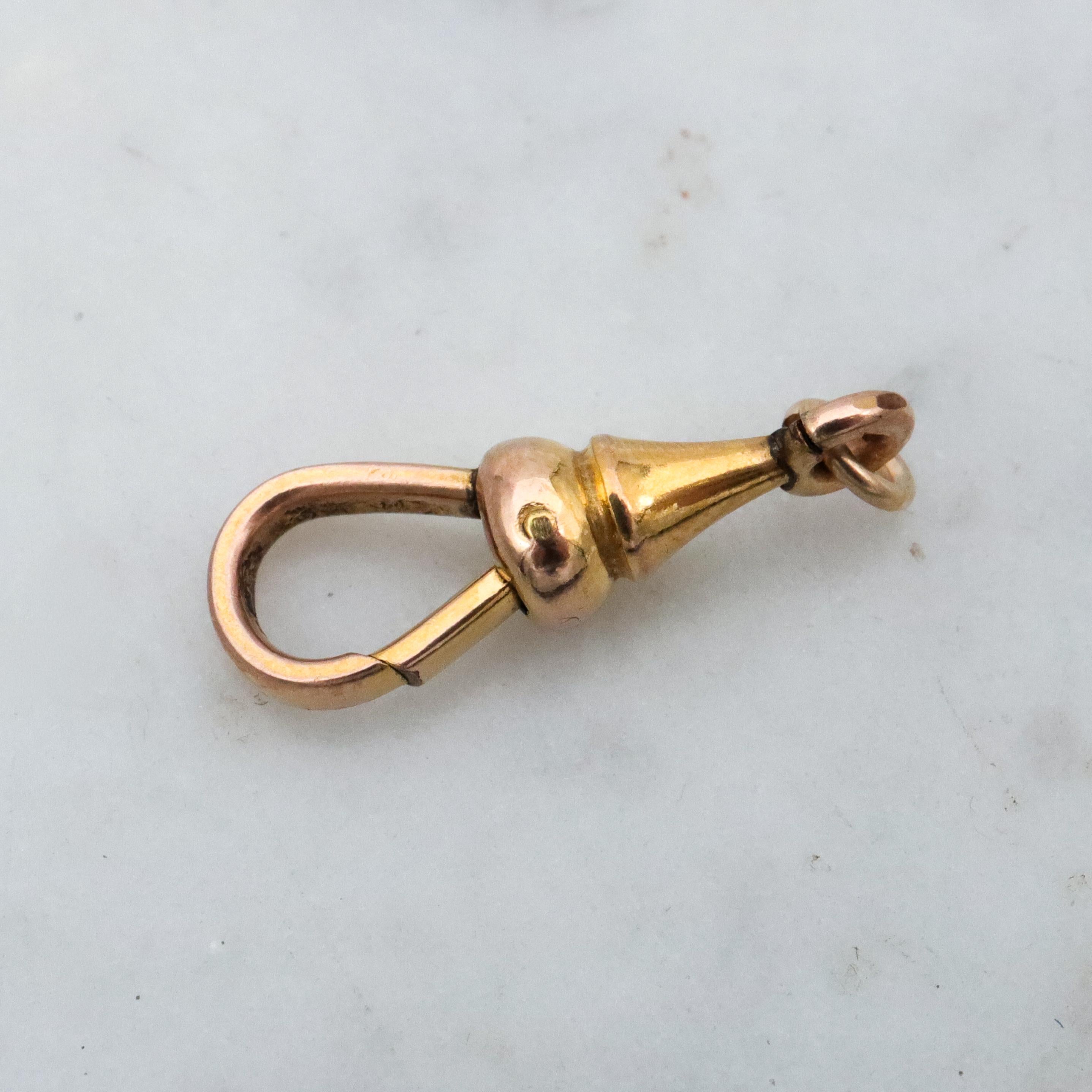 Antique Victorian gold filled dog clip clasp