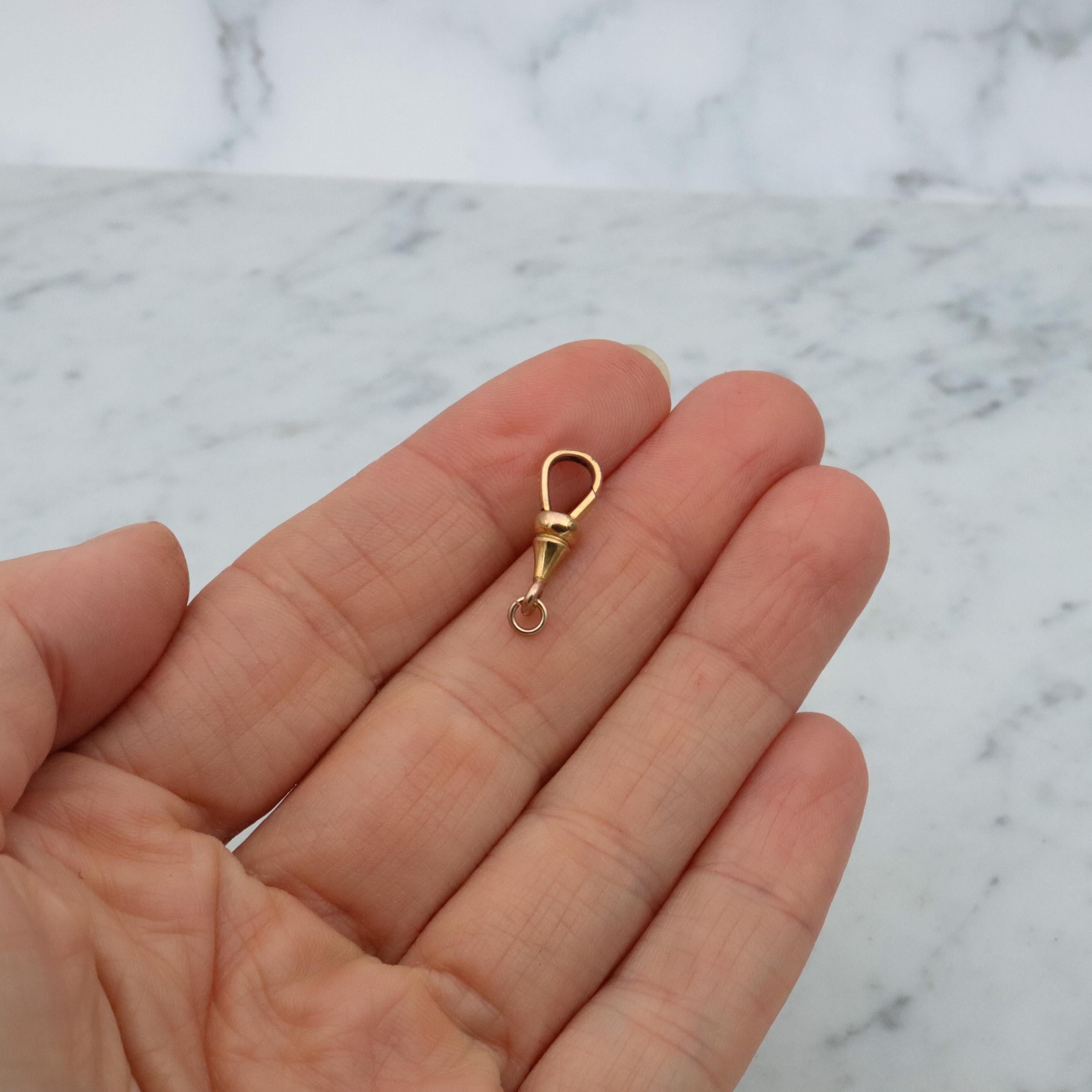 Antique Victorian gold filled dog clip clasp