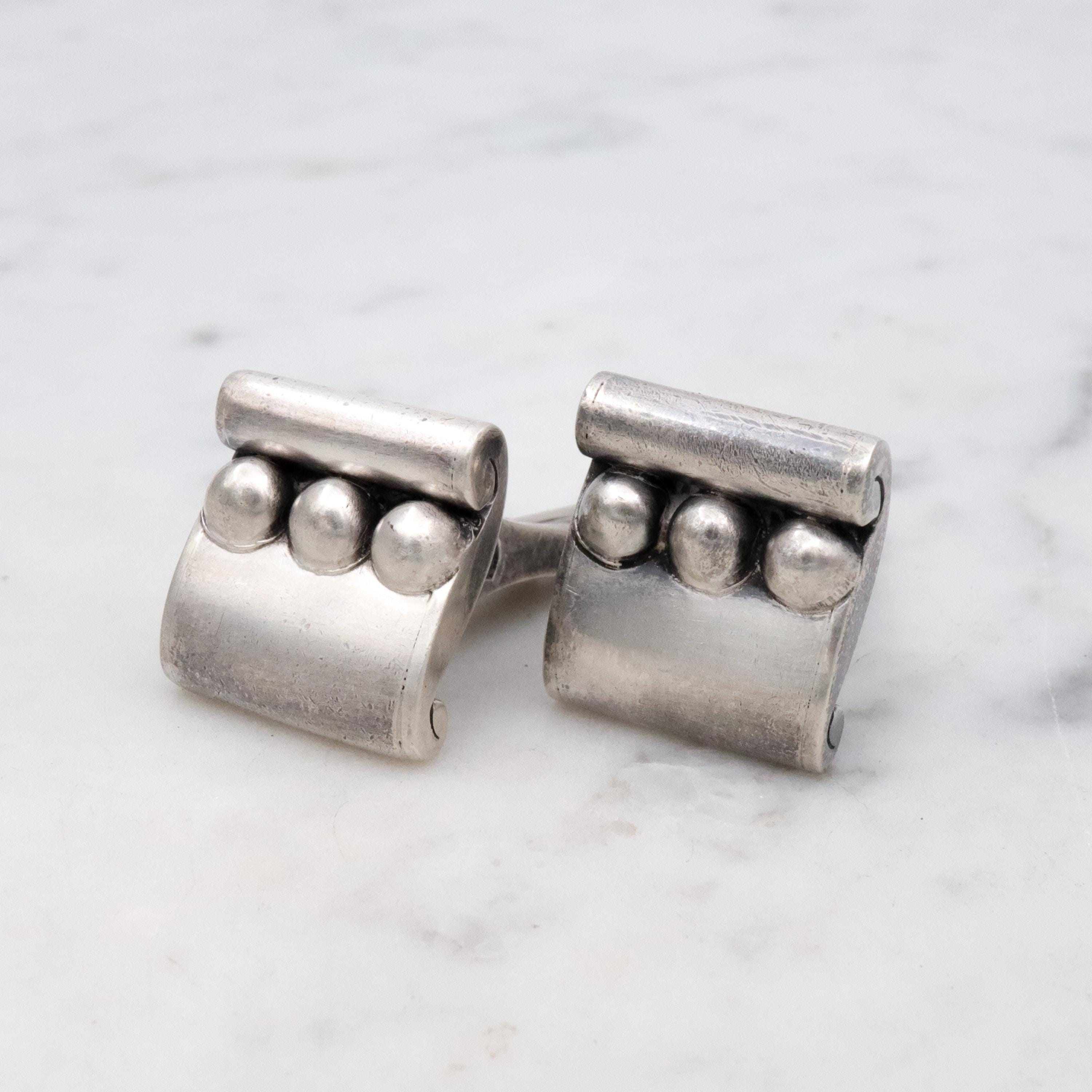 MCM Hector Aguilar Mexican sterling cuff links