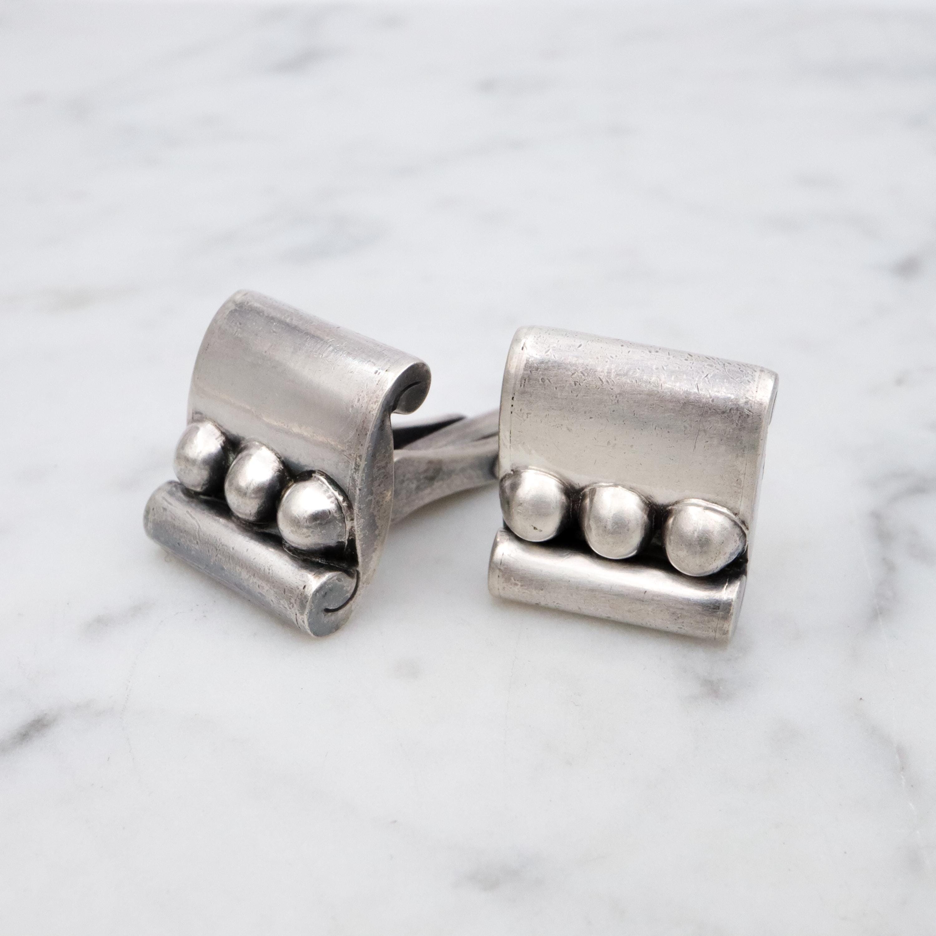 MCM Hector Aguilar Mexican sterling cuff links
