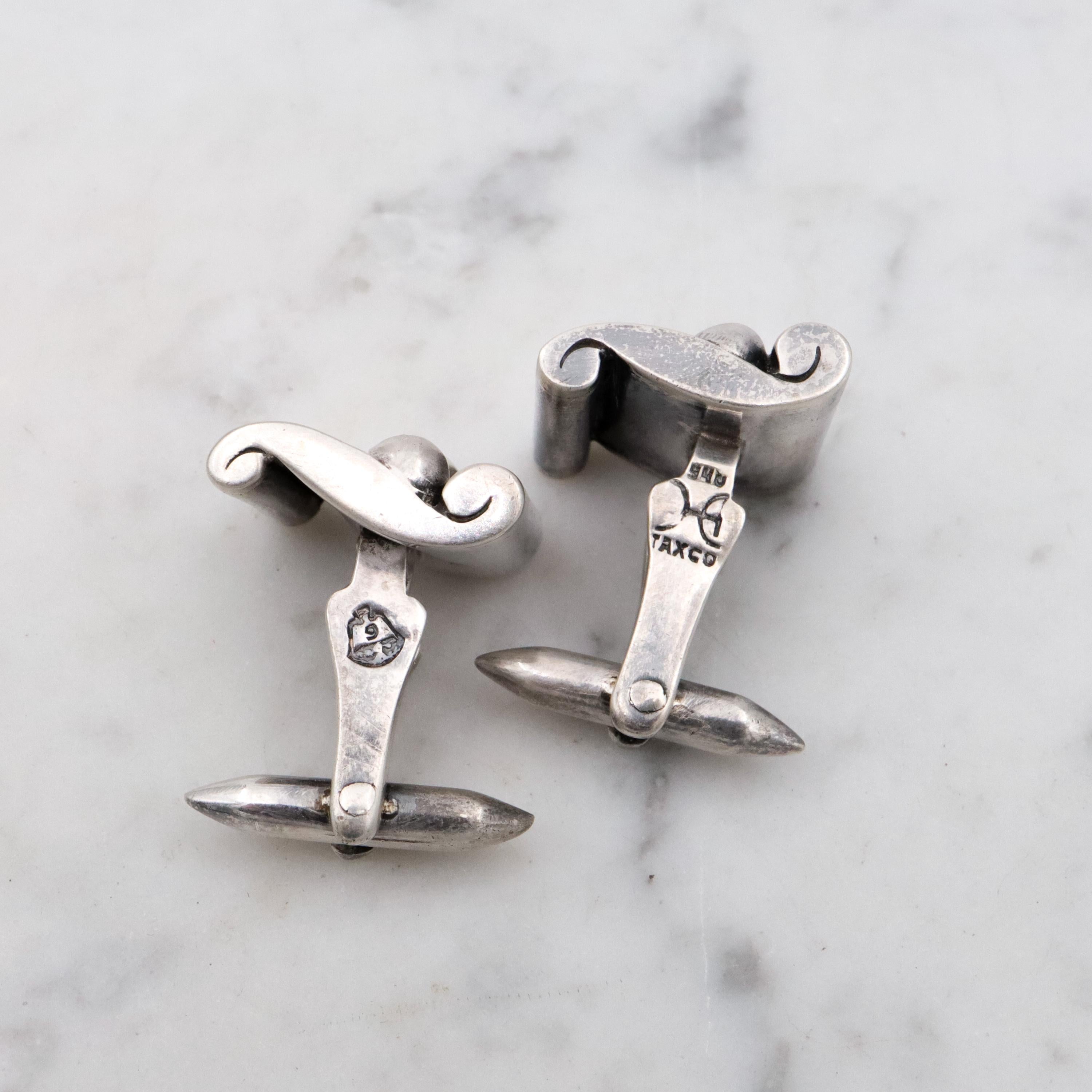 MCM Hector Aguilar Mexican sterling cuff links